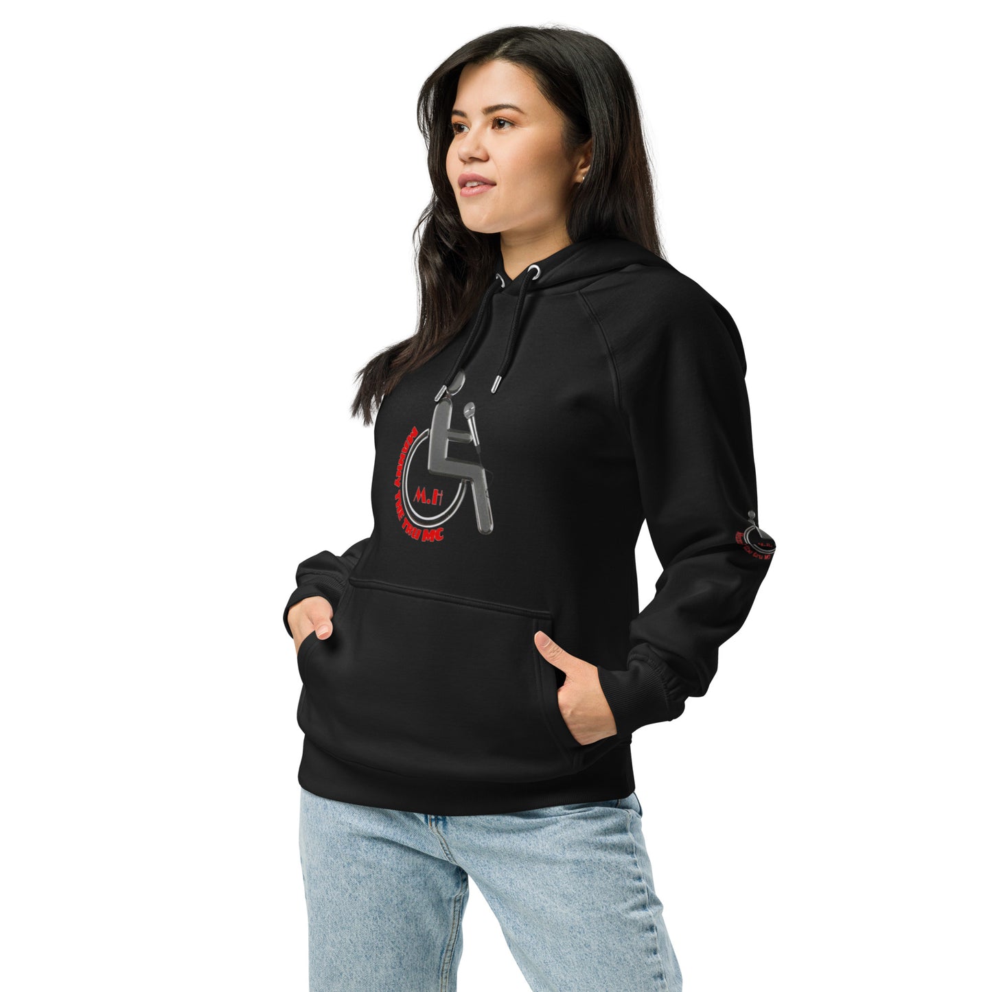 MANNY THE TRU MC NEW LOGO Unisex eco raglan hoodie