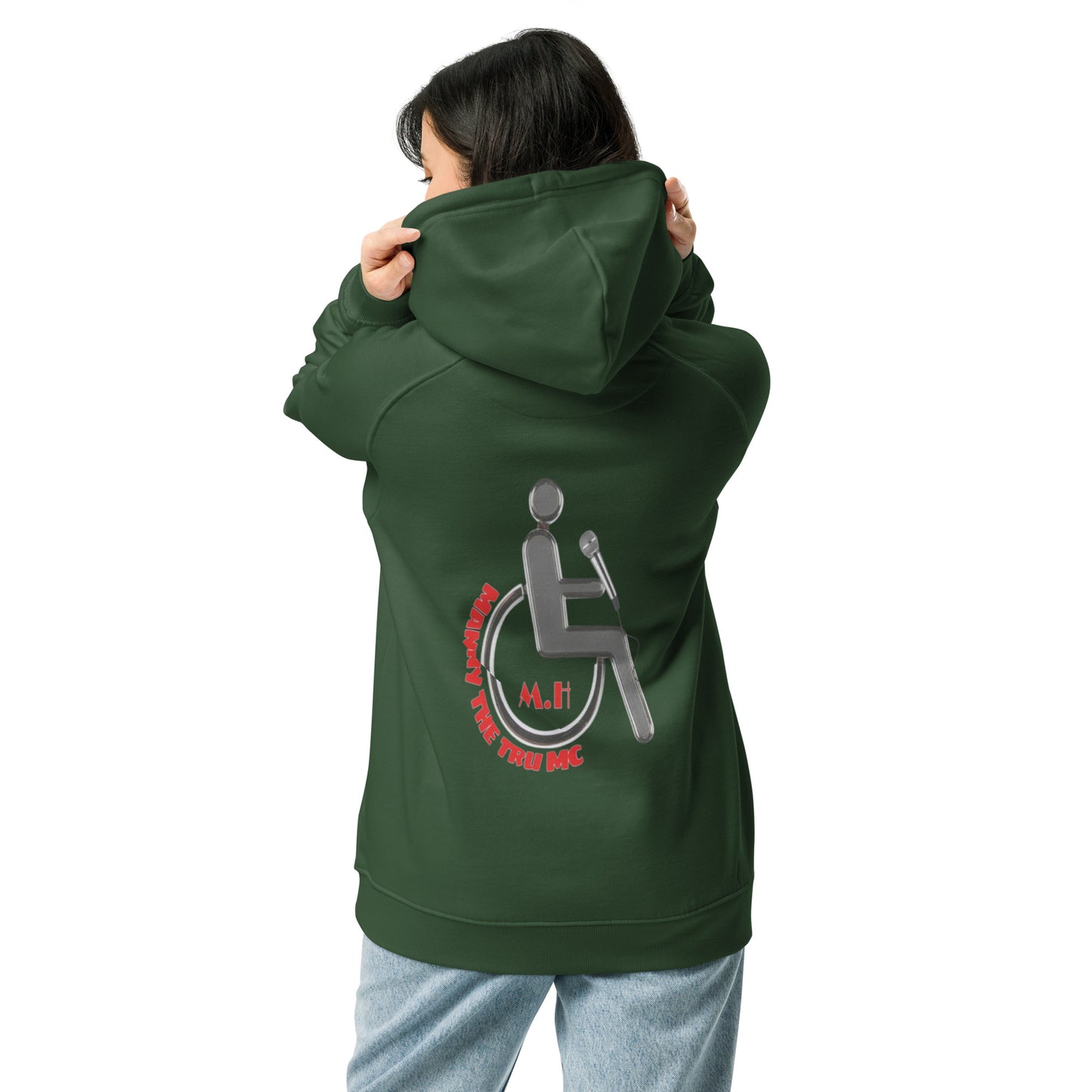 The Heart Of Determination Unisex eco raglan hoodie