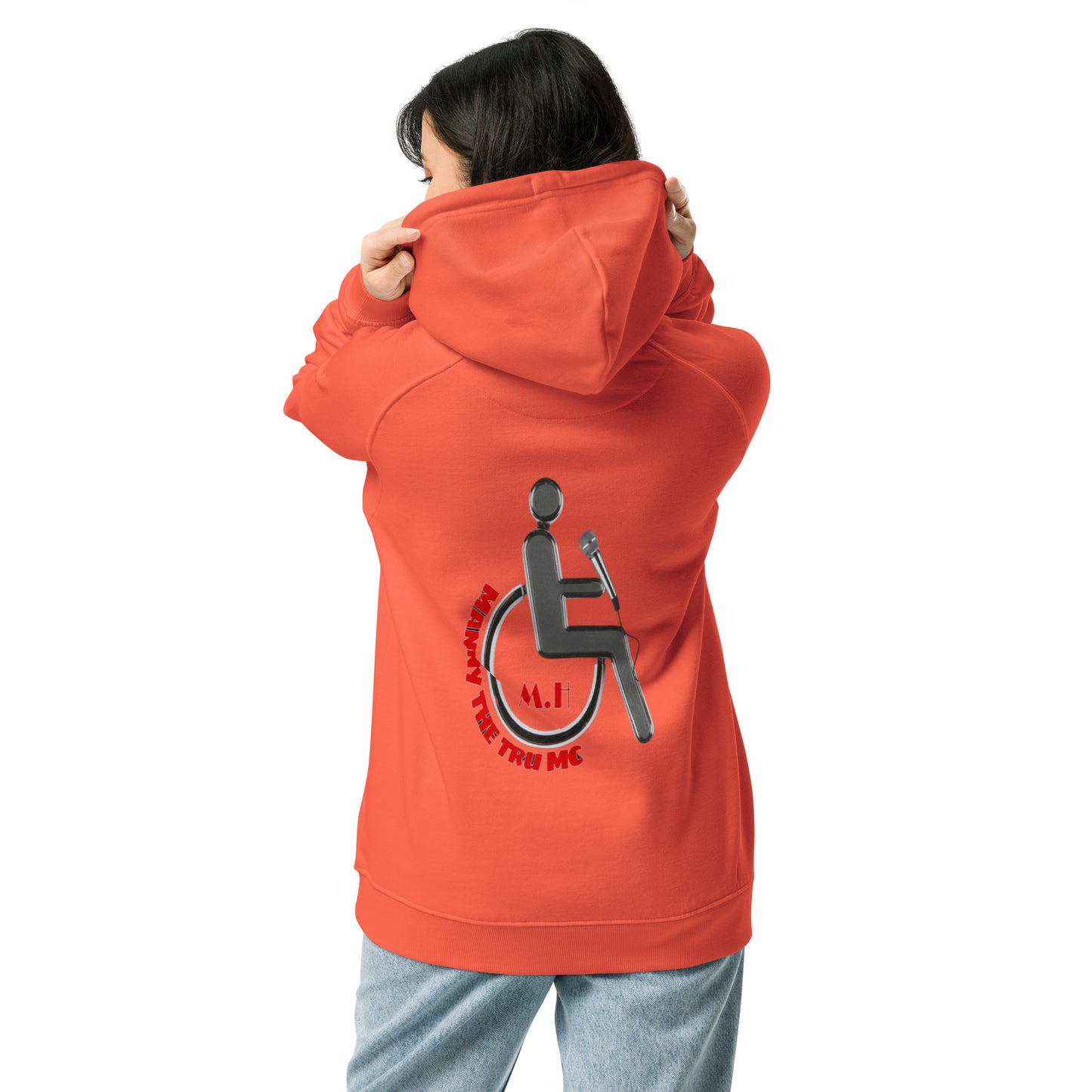 The Heart Of Determination Unisex eco raglan hoodie