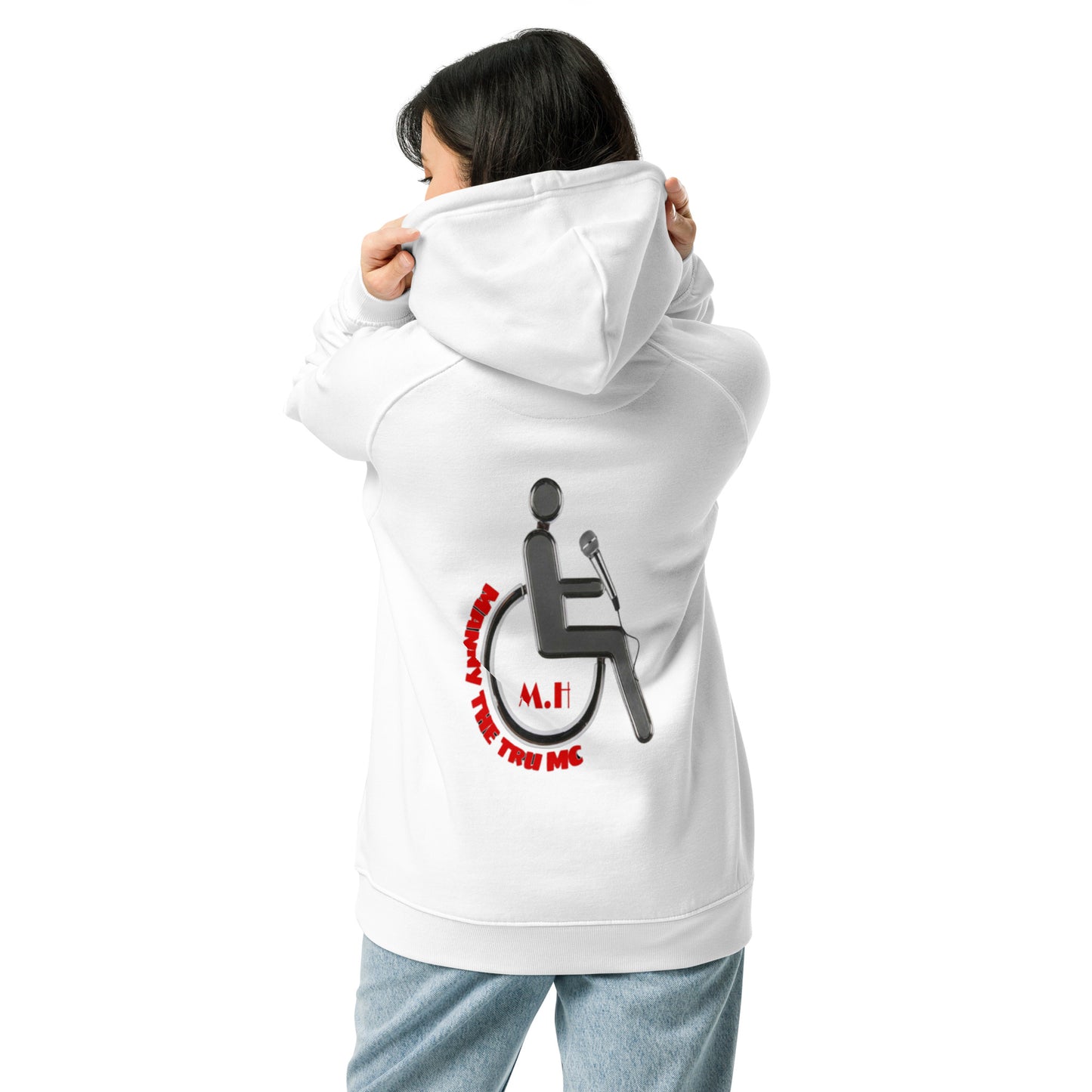 The Heart Of Determination Unisex eco raglan hoodie