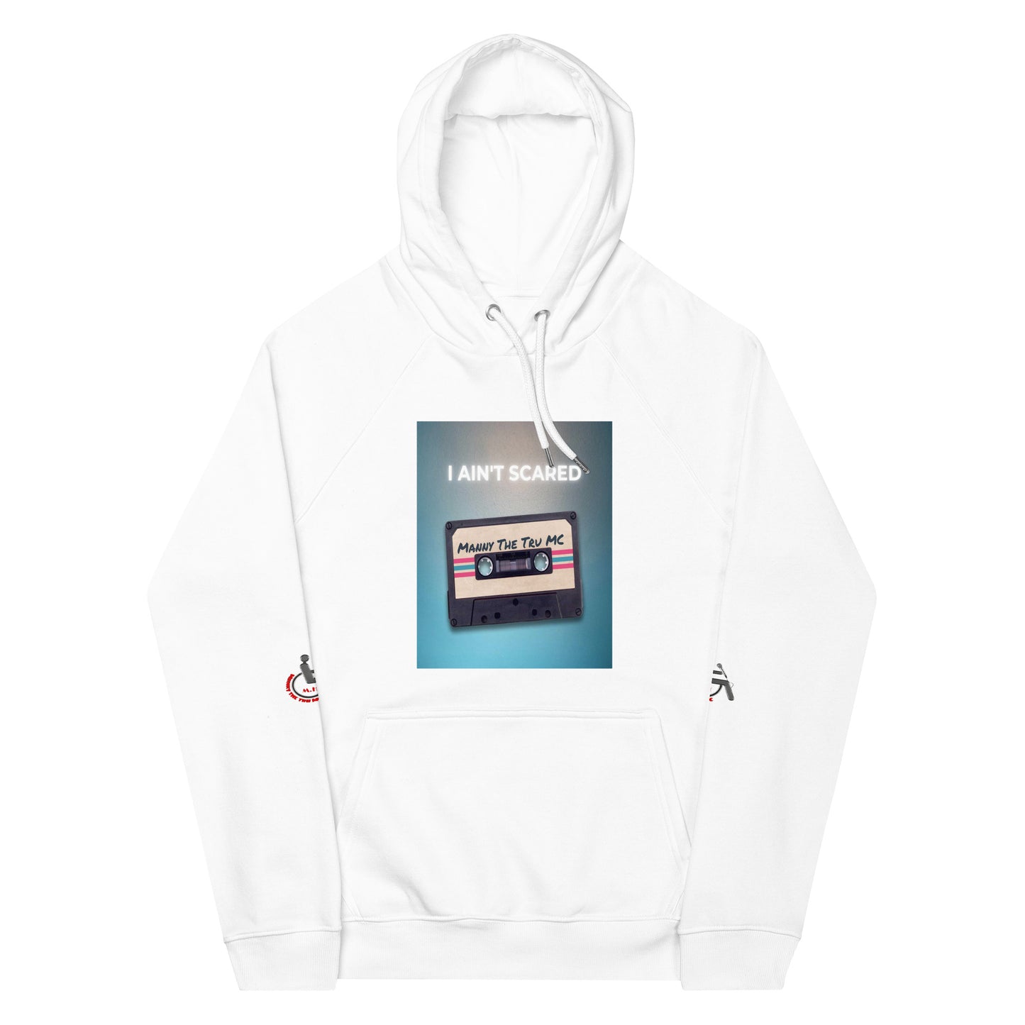 I Ain’t Scared Unisex eco raglan hoodie