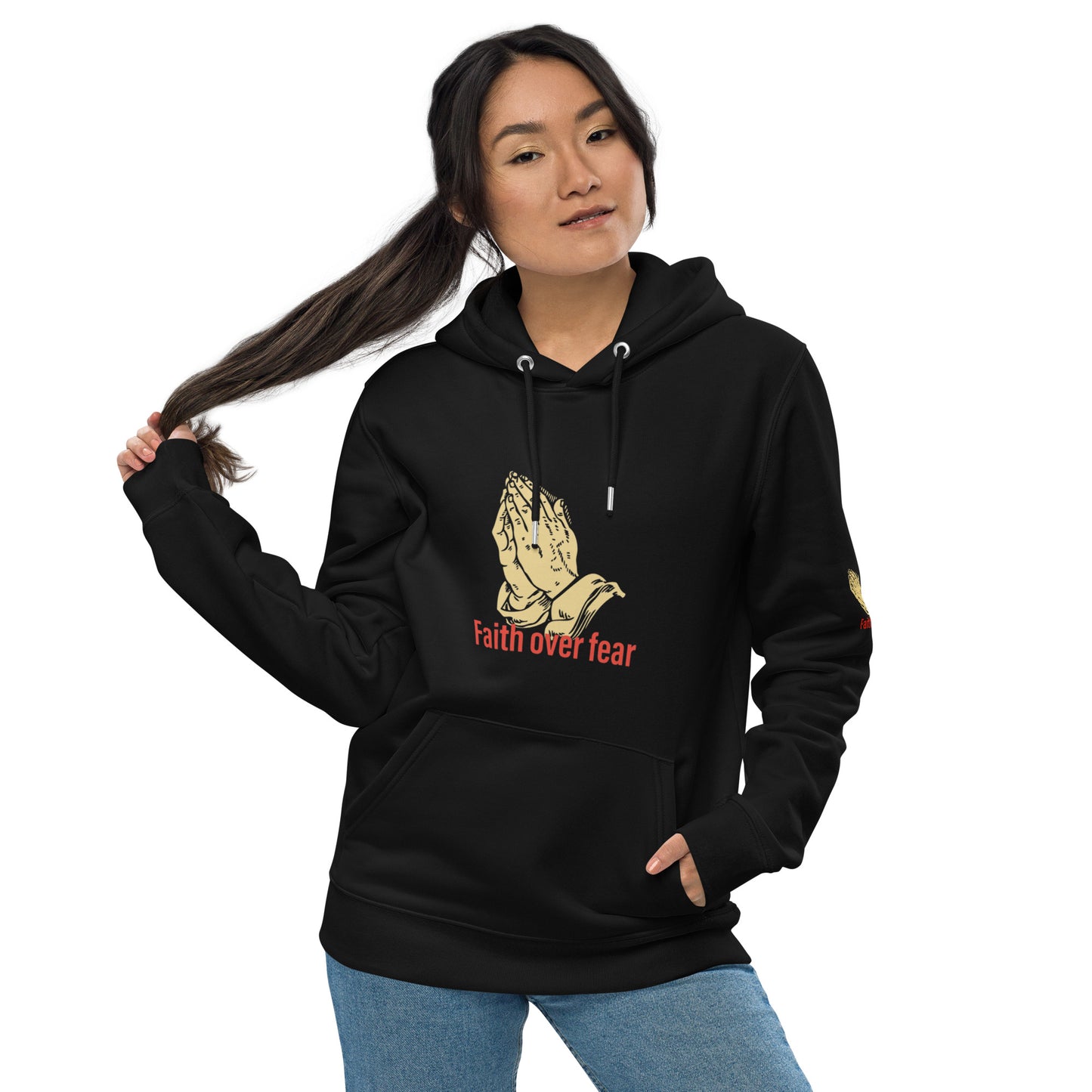 Faith over fear Unisex essential eco hoodie