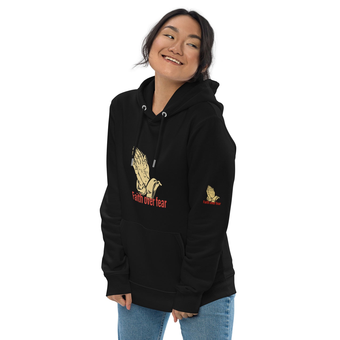 Faith over fear Unisex essential eco hoodie