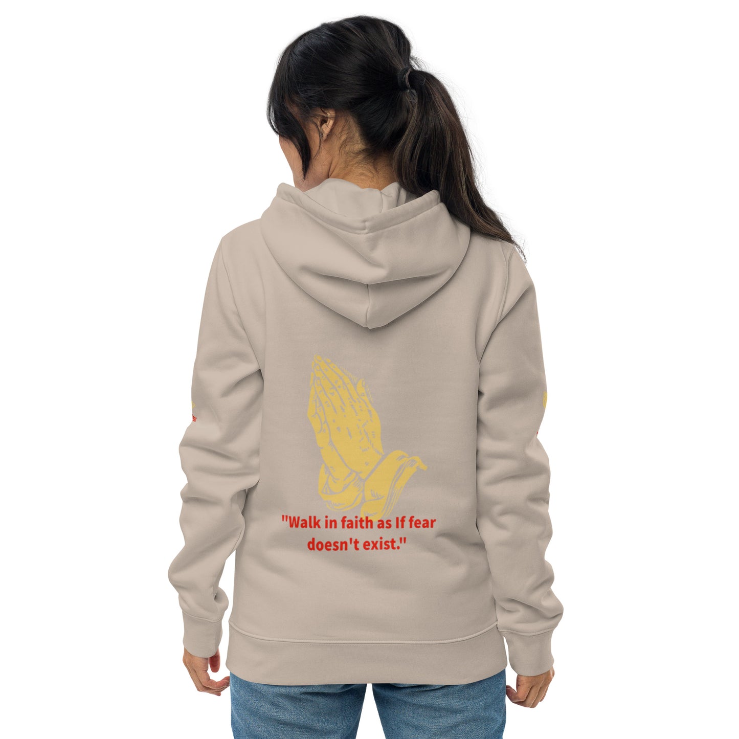 Faith over fear Unisex essential eco hoodie
