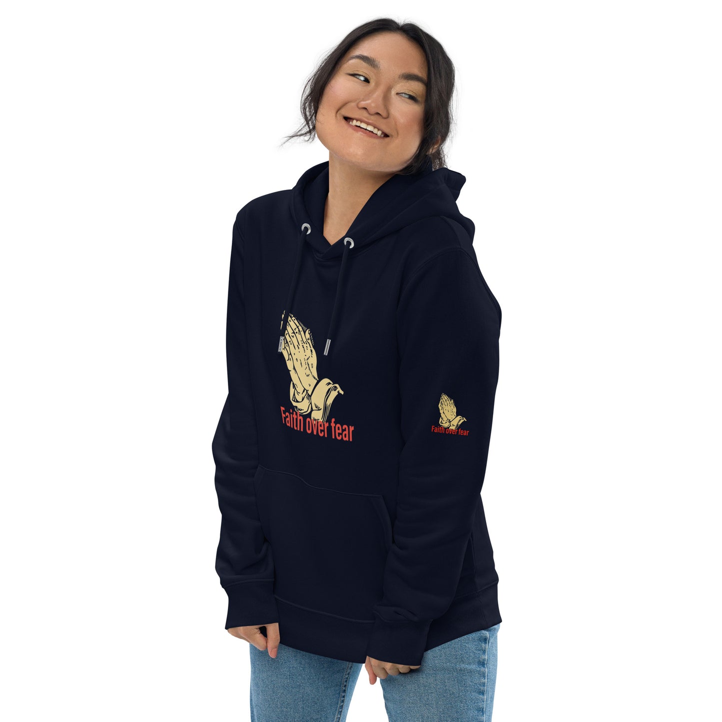 Faith over fear Unisex essential eco hoodie