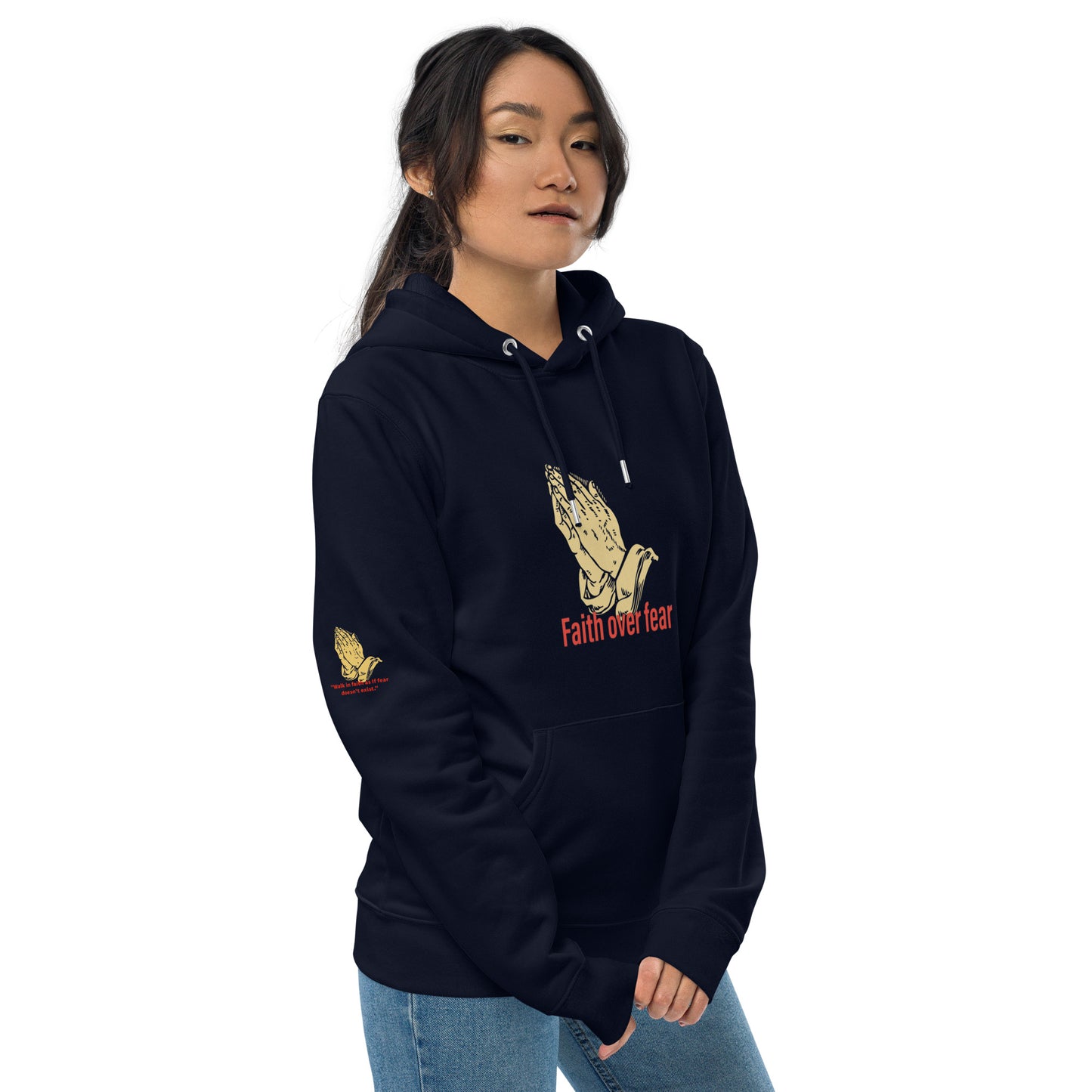Faith over fear Unisex essential eco hoodie