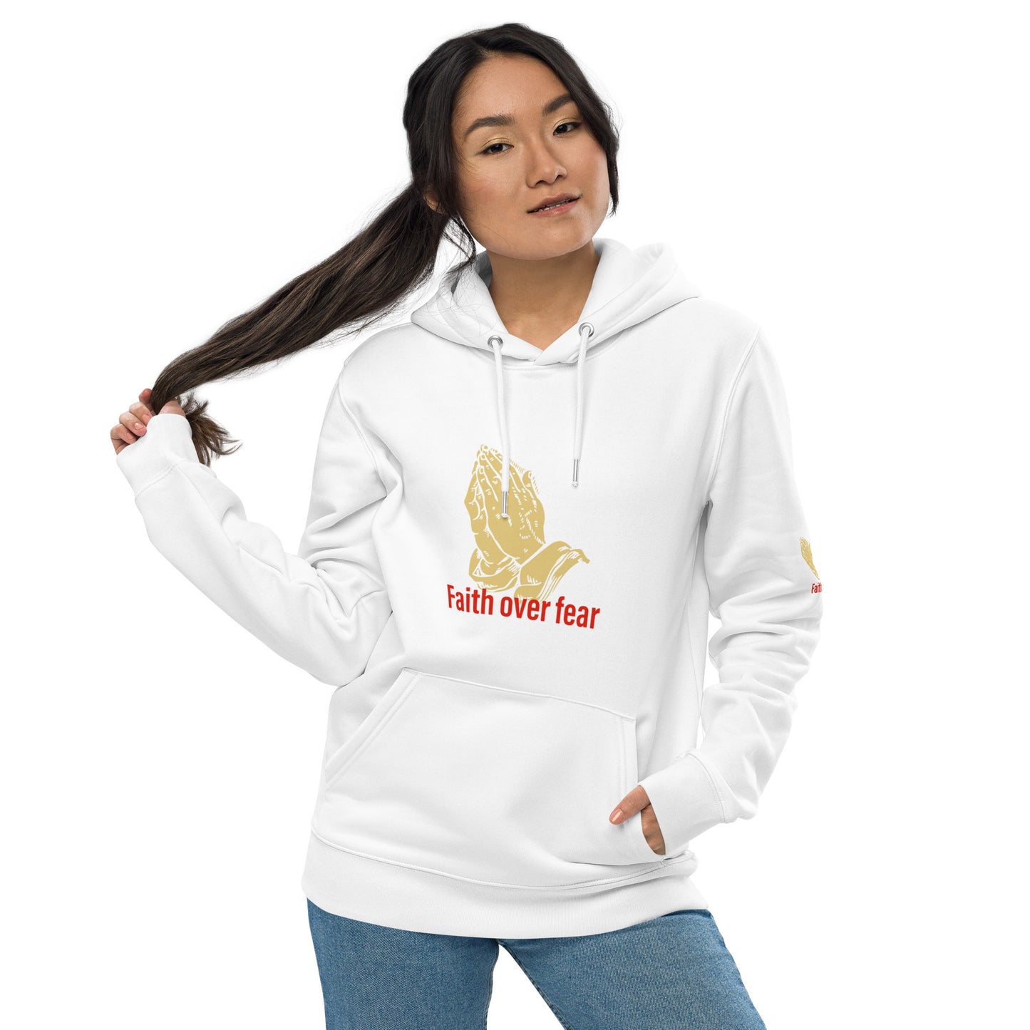 Faith over fear Unisex essential eco hoodie