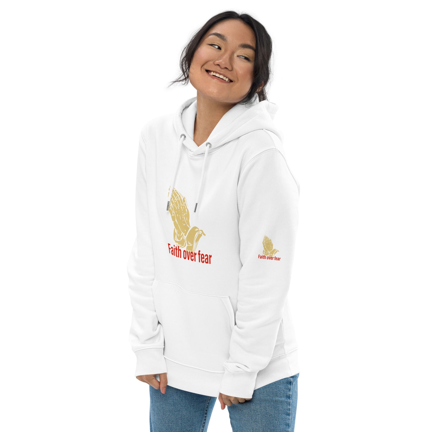 Faith over fear Unisex essential eco hoodie