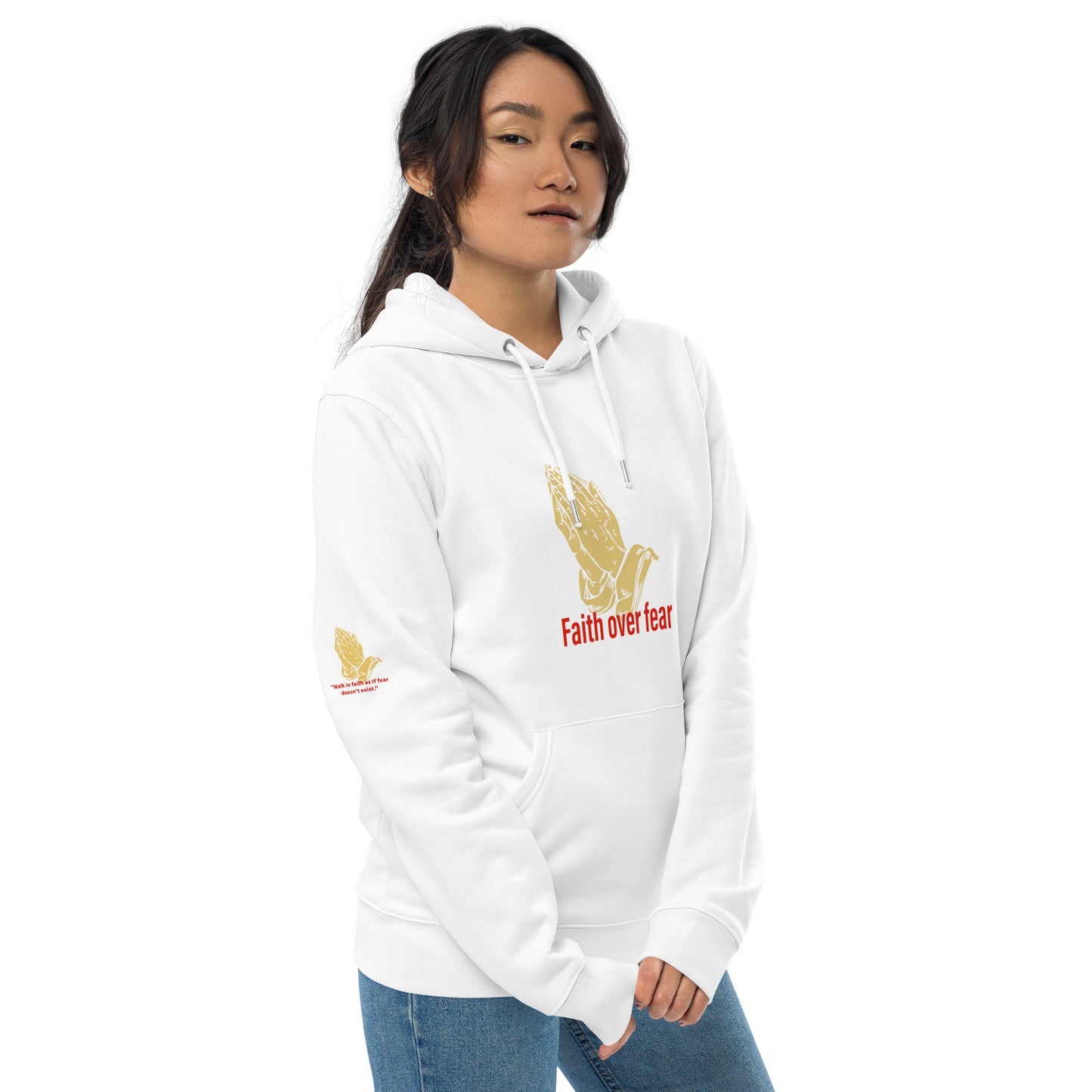 Faith over fear Unisex essential eco hoodie