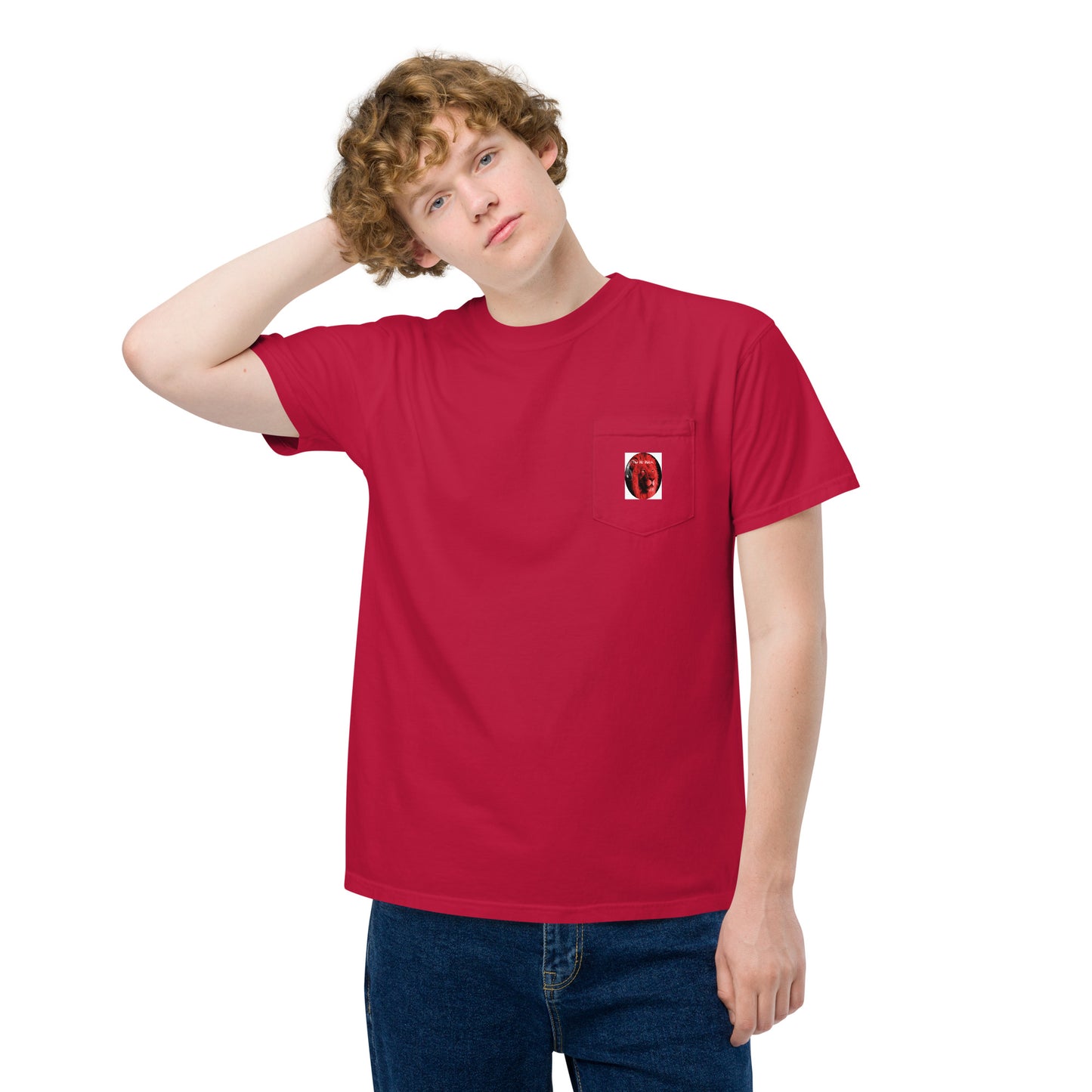 TRU MC MUZIK Unisex garment-dyed pocket t-shirt