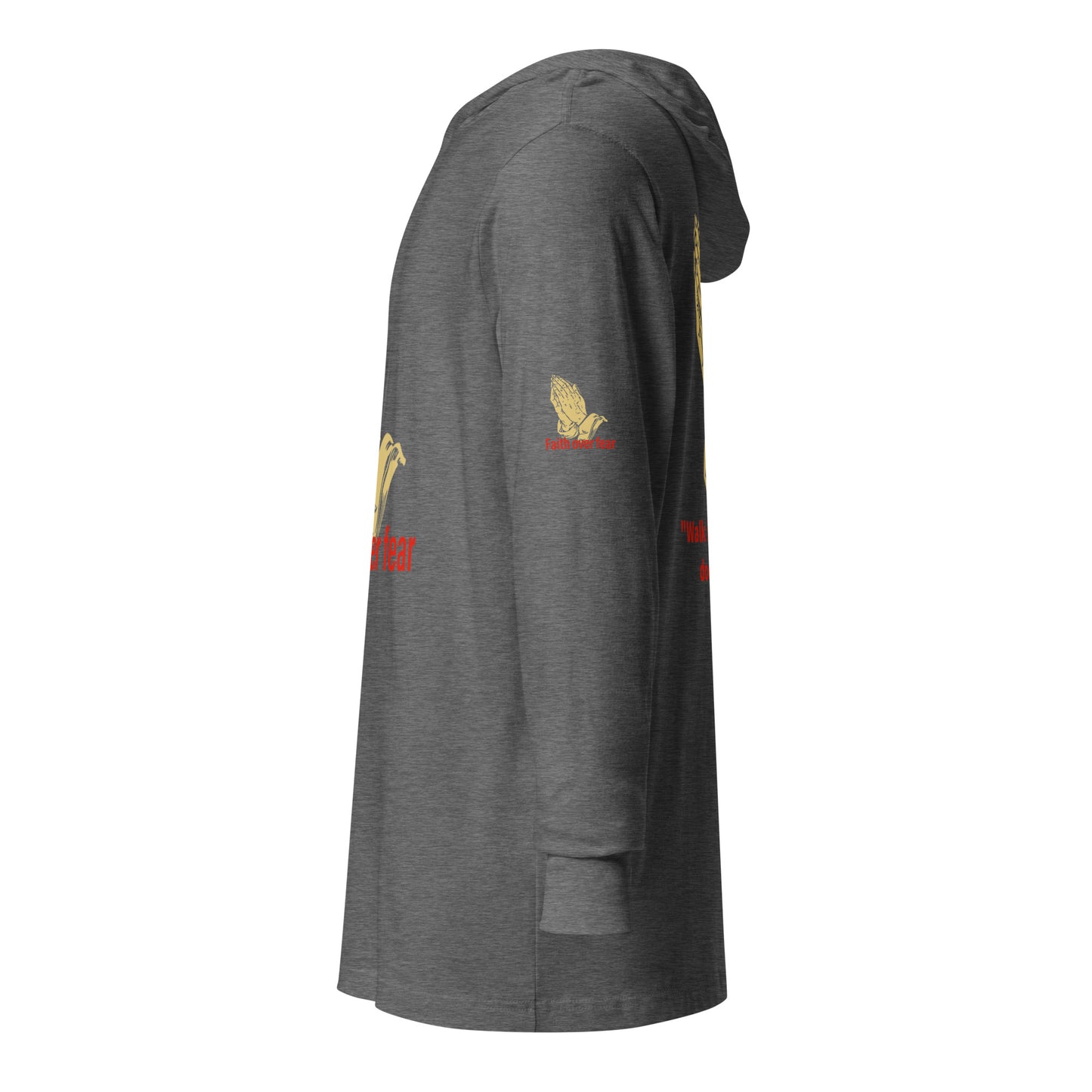 Faith over fear Hooded long-sleeve tee