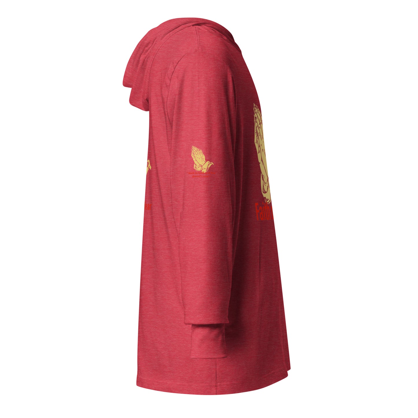 Faith over fear Hooded long-sleeve tee