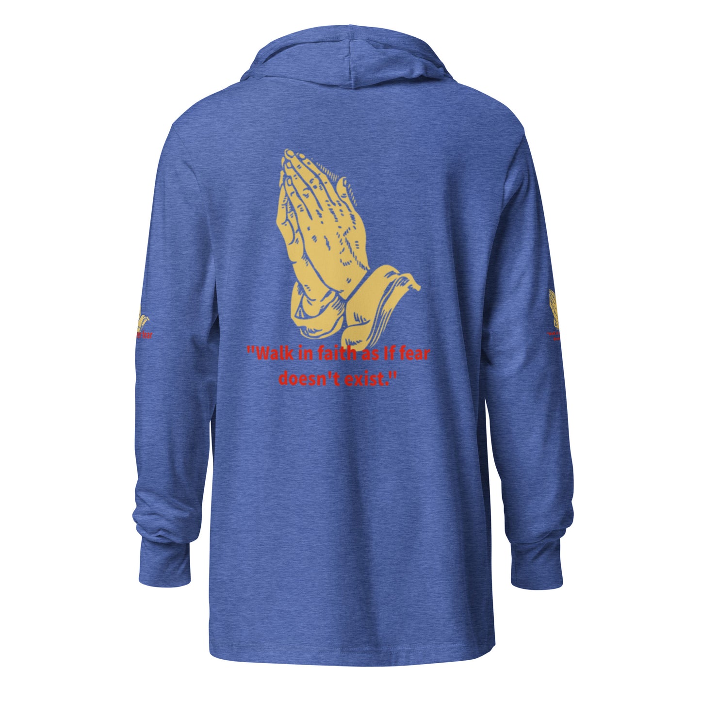 Faith over fear Hooded long-sleeve tee