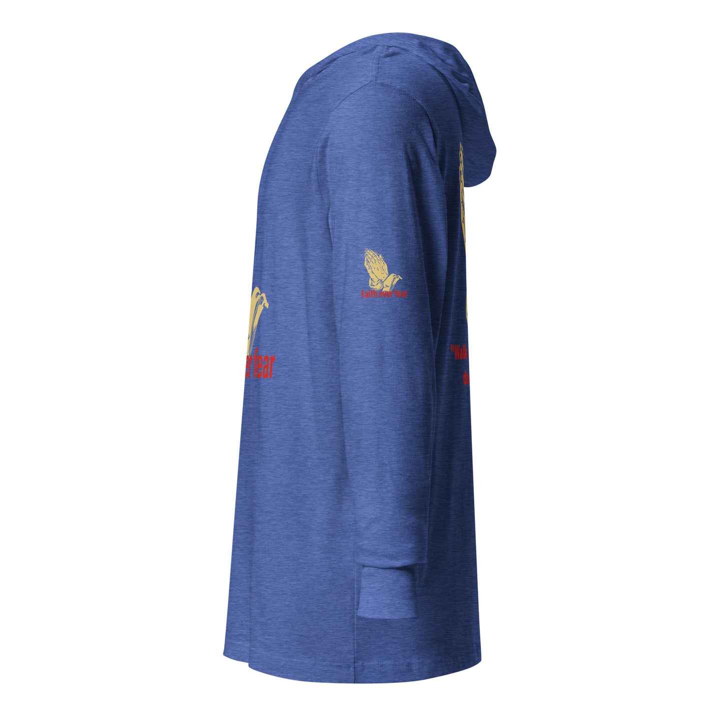 Faith over fear Hooded long-sleeve tee