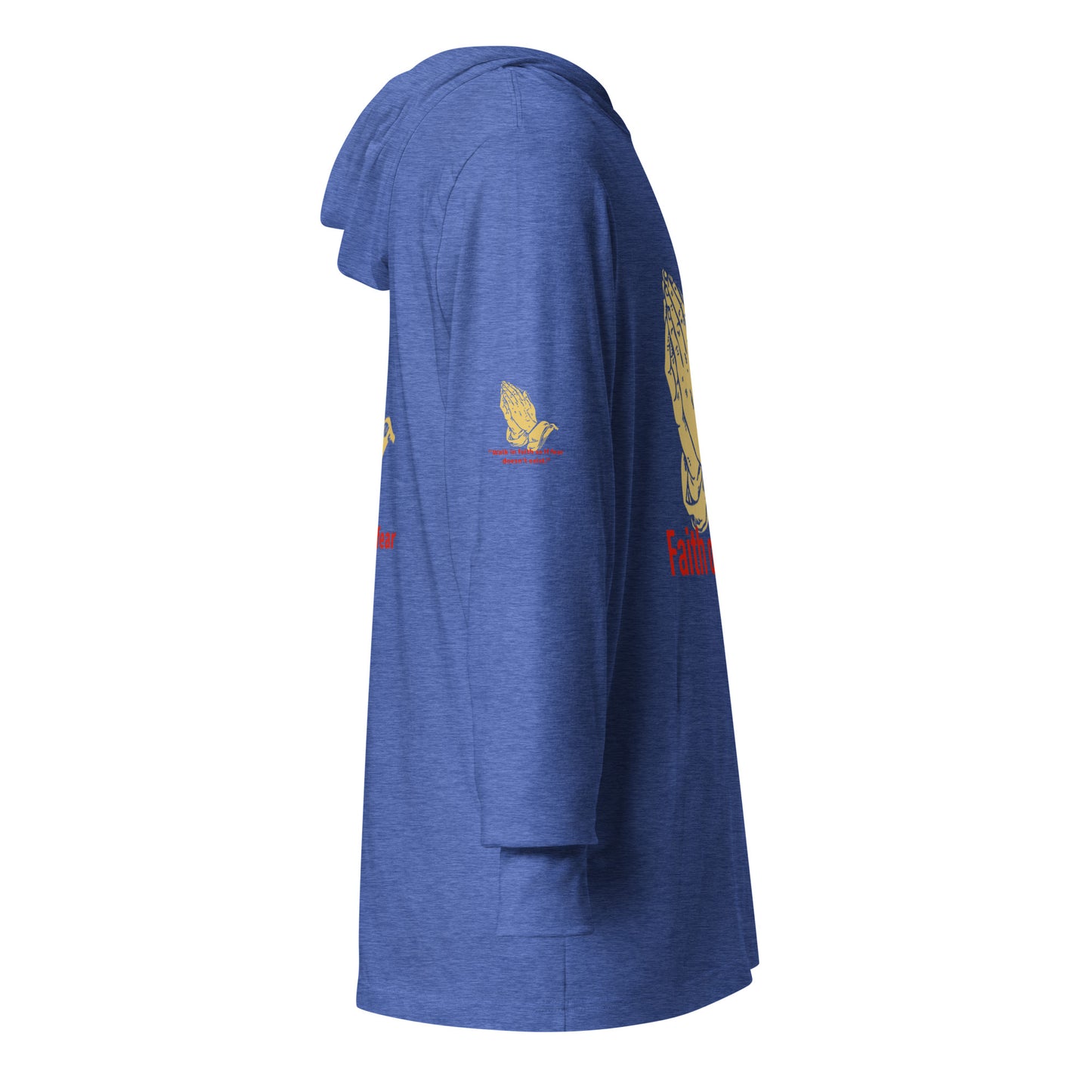 Faith over fear Hooded long-sleeve tee
