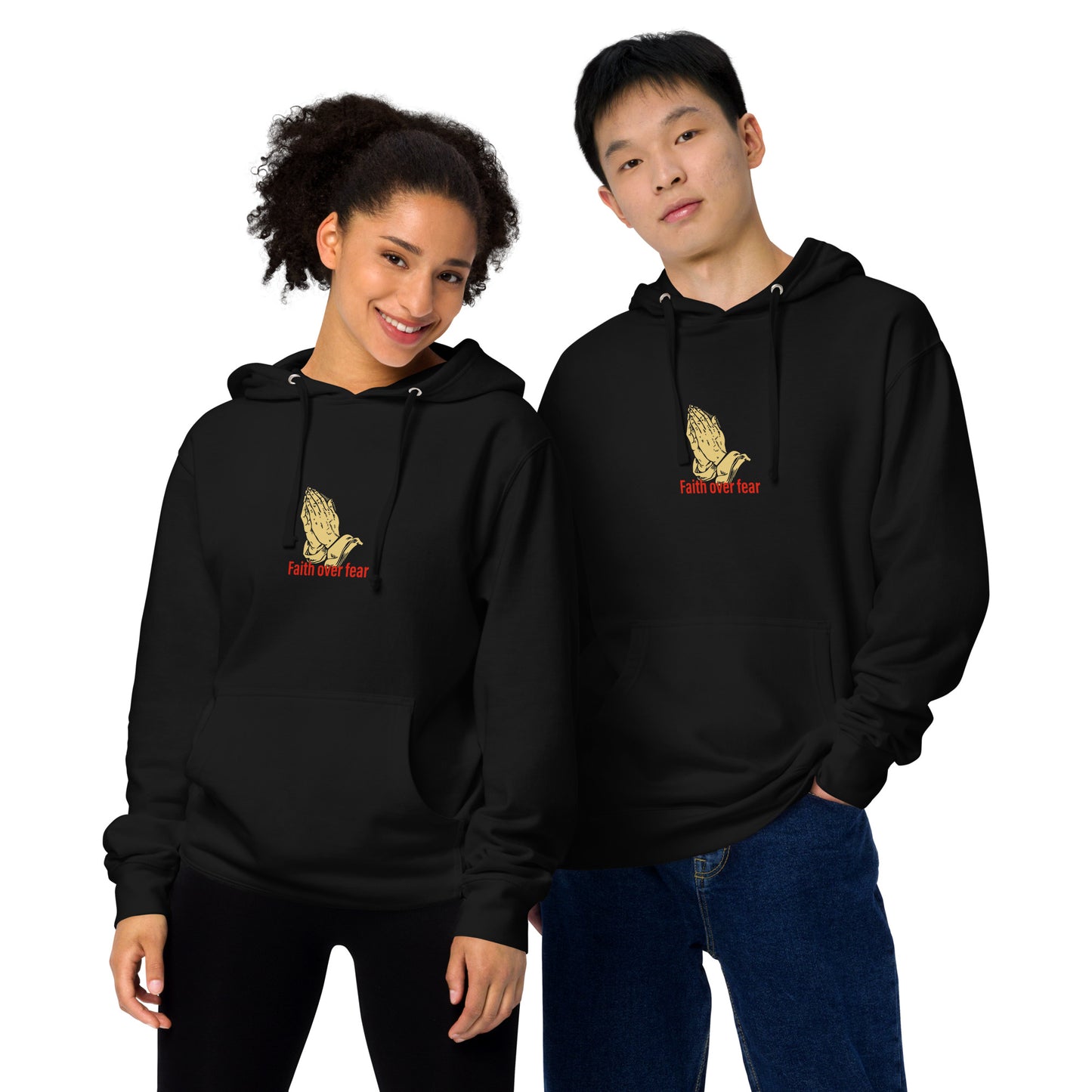 Faith over fear Unisex midweight hoodie