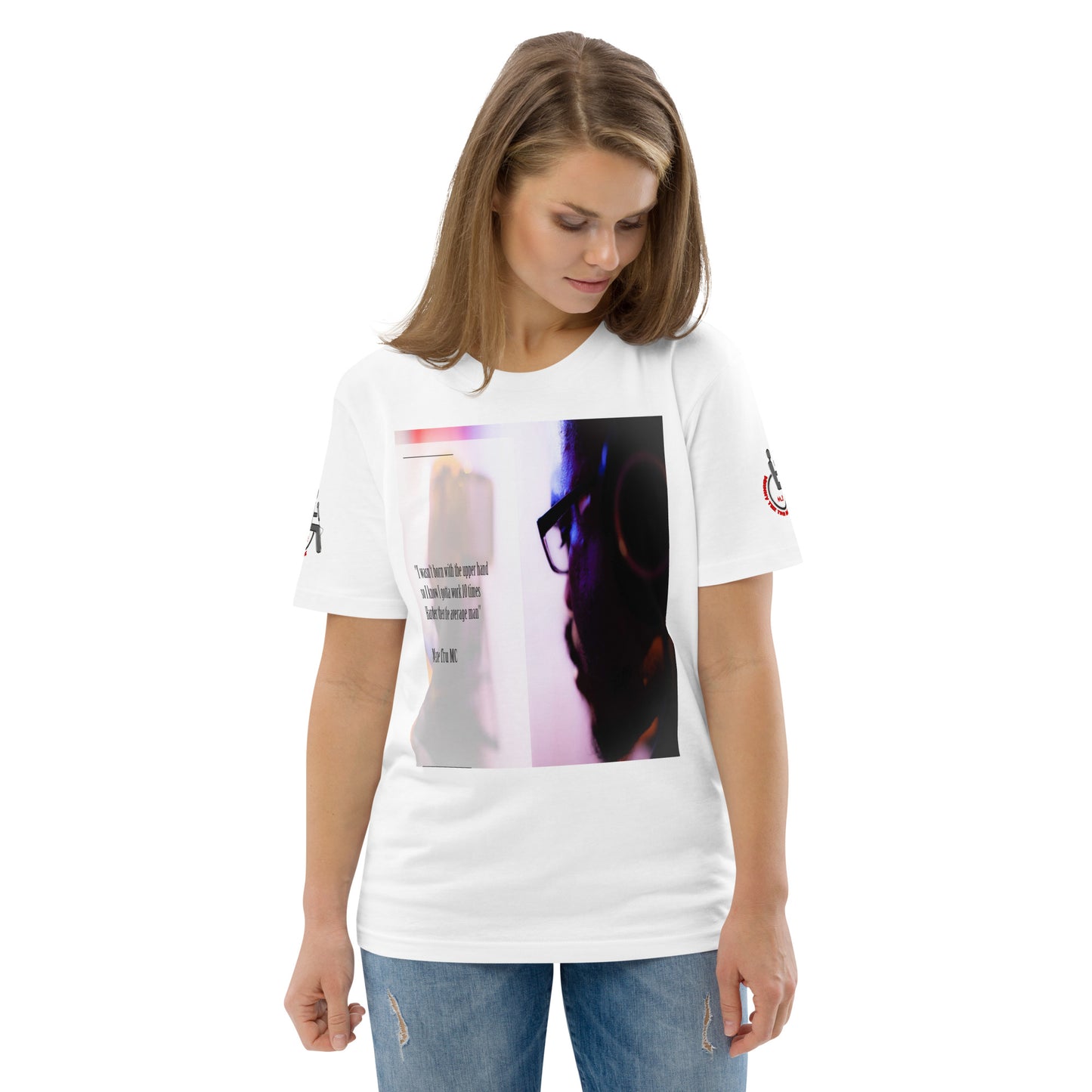 10 times harder Unisex organic cotton t-shirt