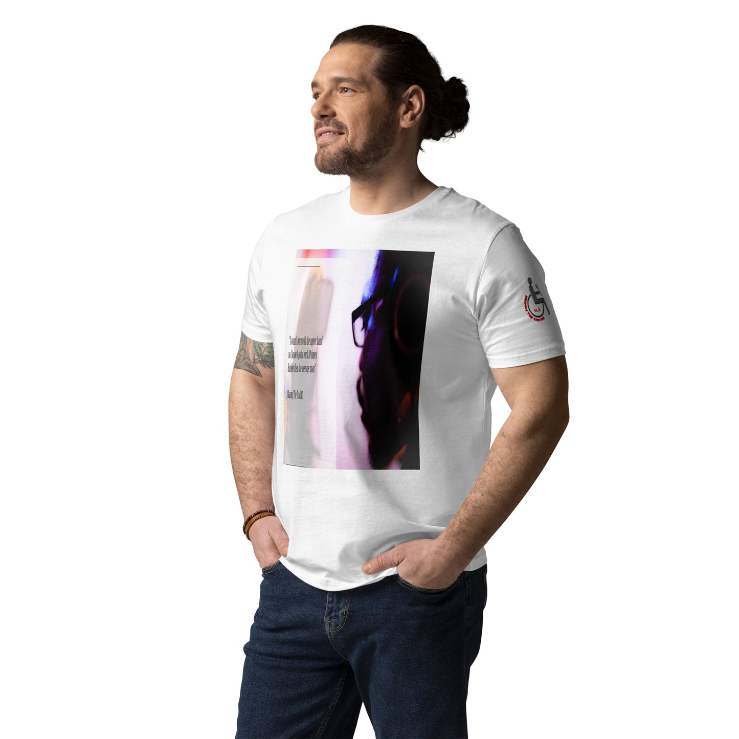 10 times harder Unisex organic cotton t-shirt