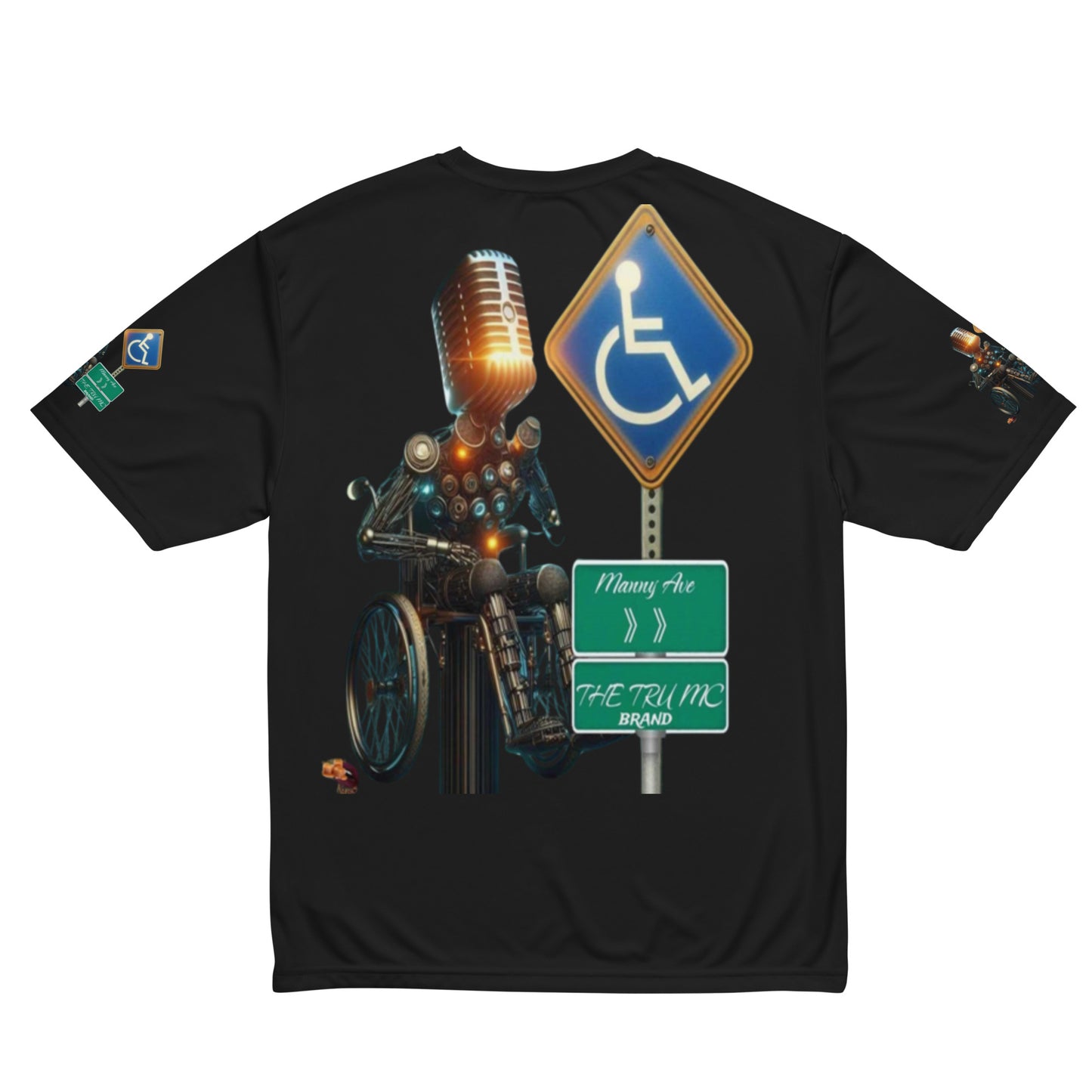 MANNY THE TRU MC Unisex performance crew neck t-shirt
