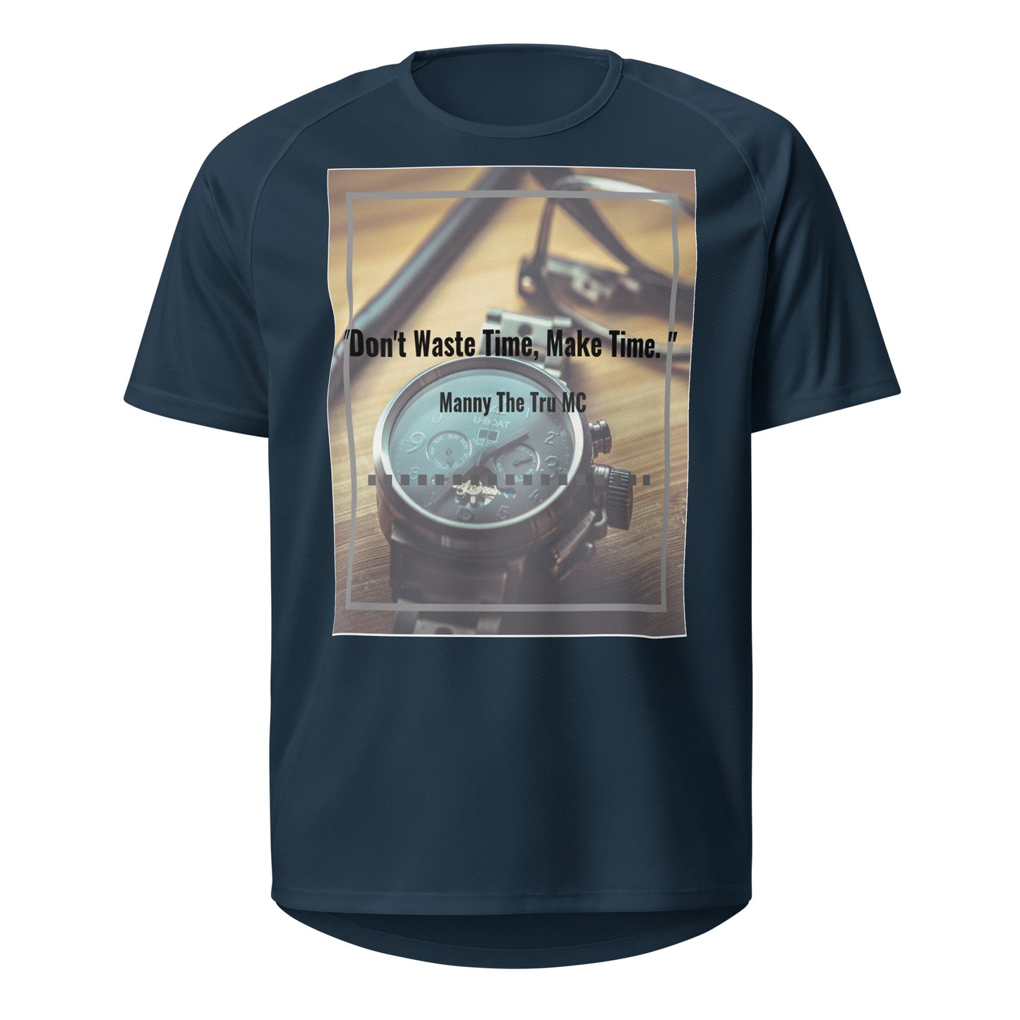 Don't waste time make time Unisex sports jersey