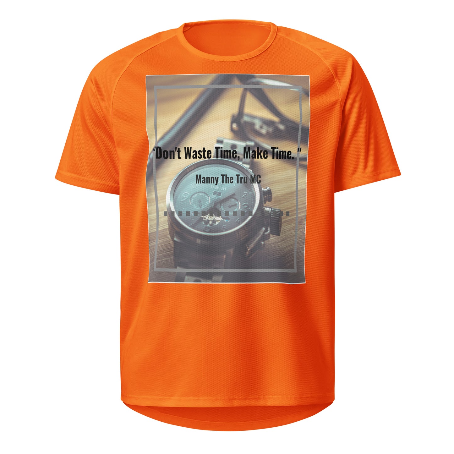 Don't waste time make time Unisex sports jersey