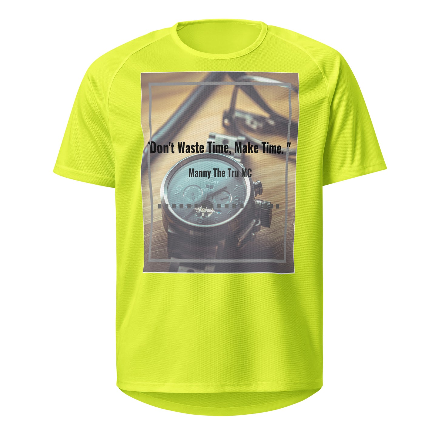 Don't waste time make time Unisex sports jersey
