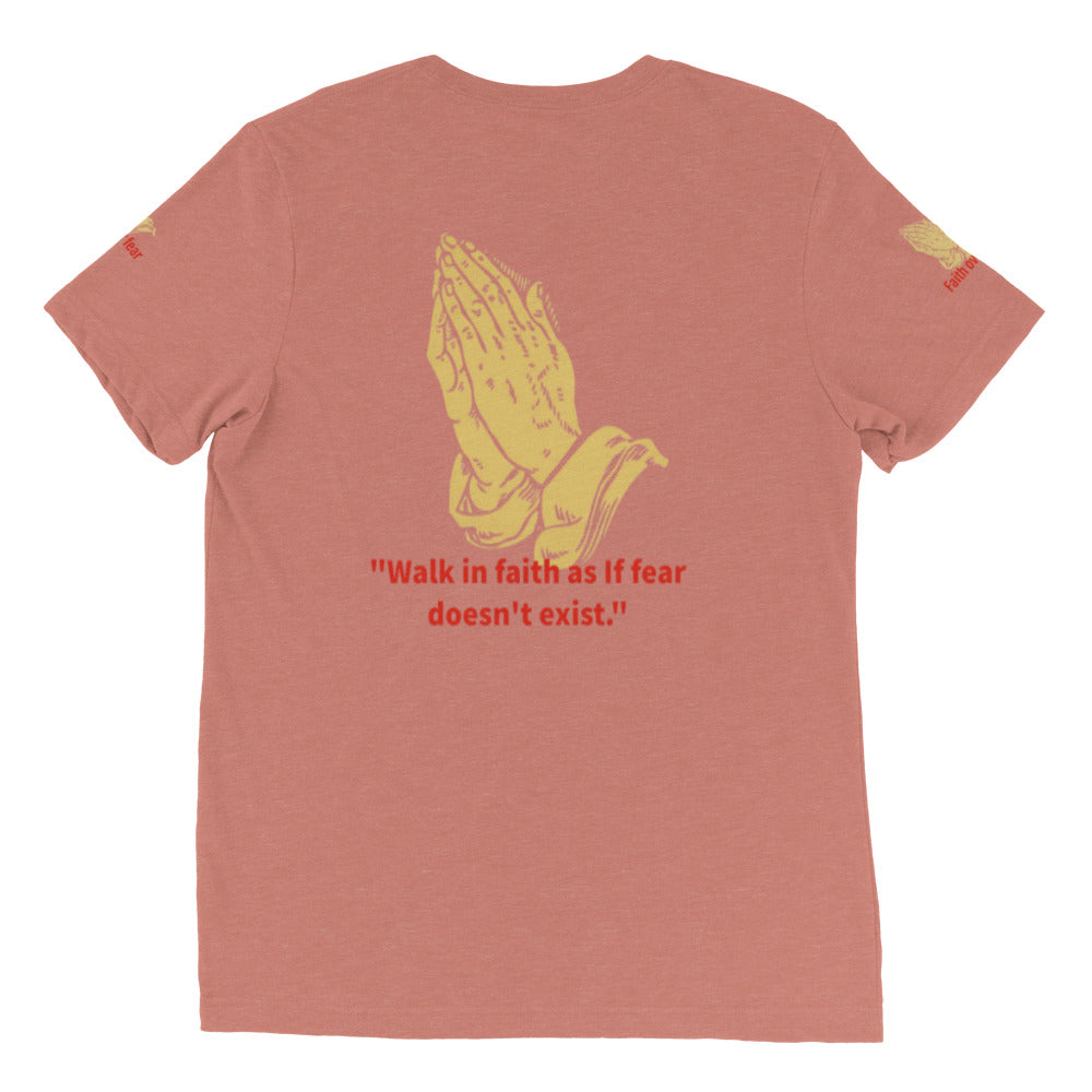 Faith over fear Short sleeve t-shirt