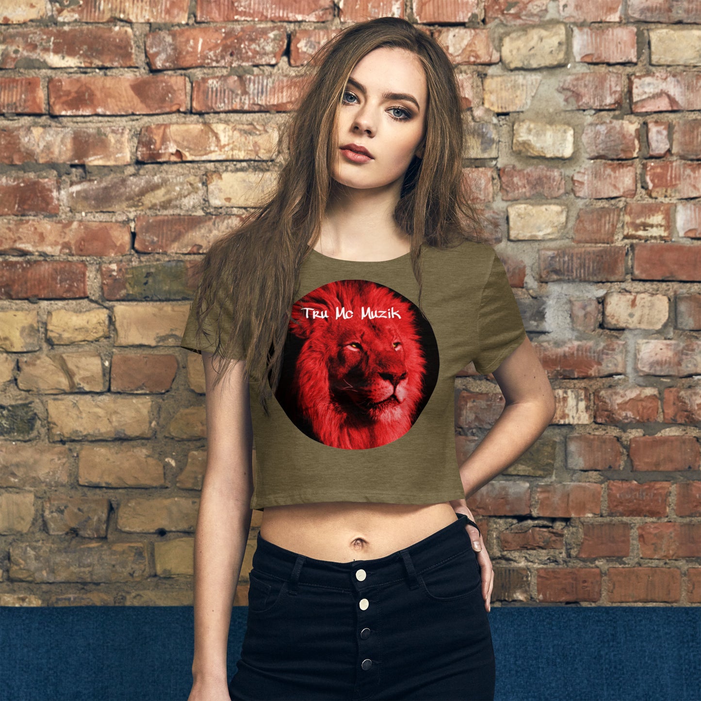 TRU MC MUZIK Women’s Crop Tee