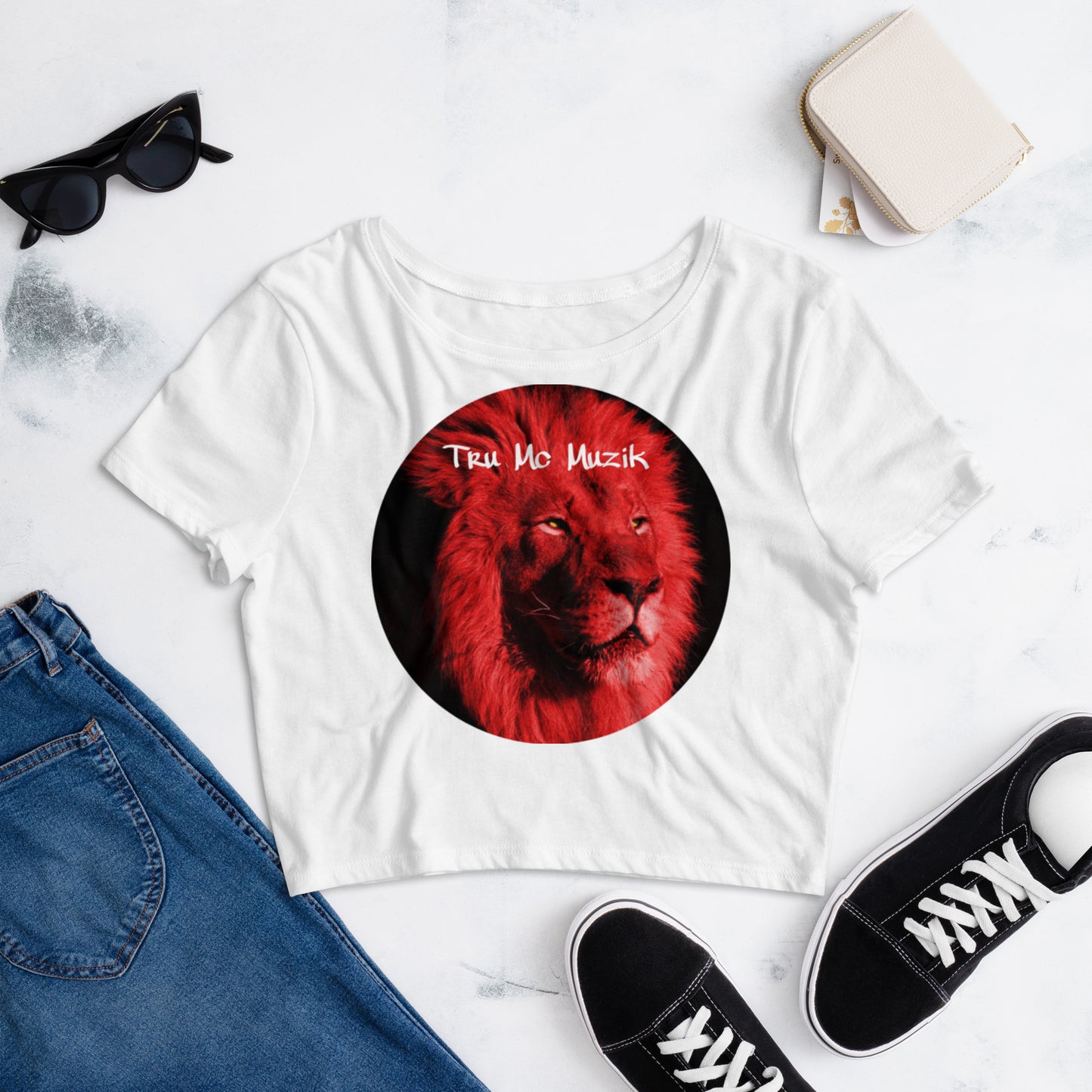 TRU MC MUZIK Women’s Crop Tee