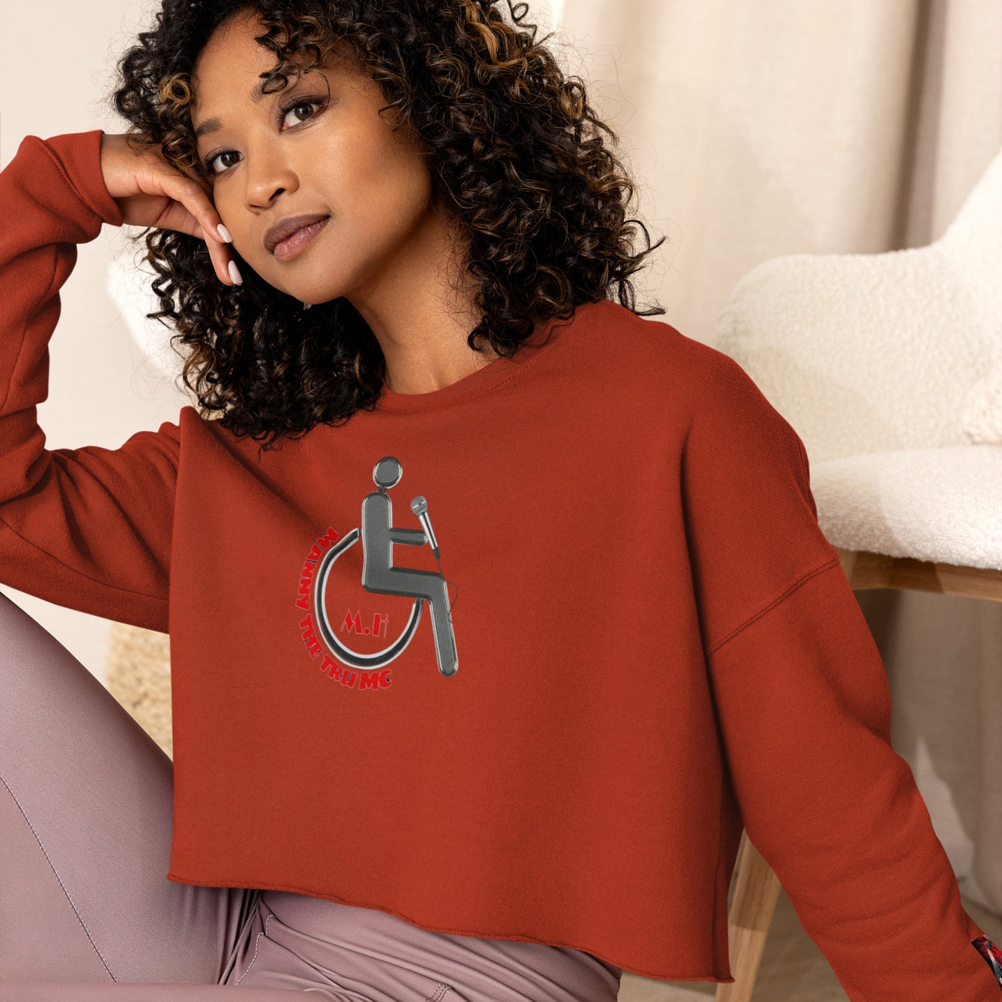MANNY THE TRU MC Crop Sweatshirt