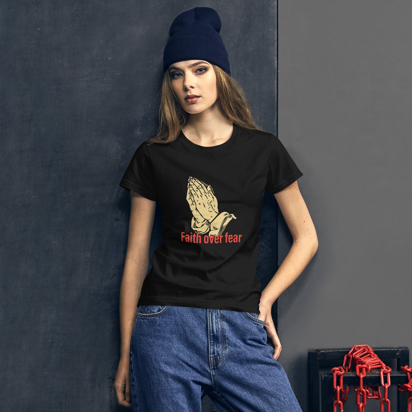 Faith over fear Women's short sleeve t-shirt
