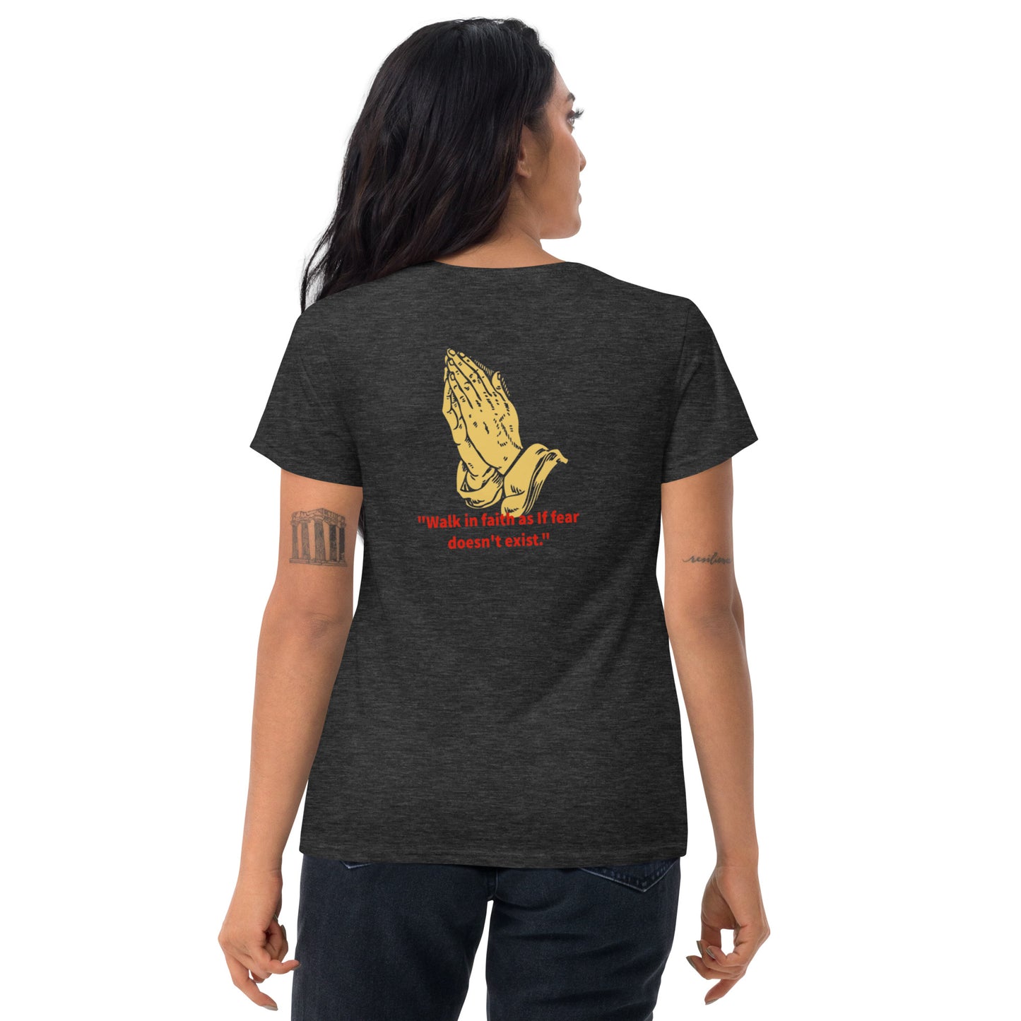 Faith over fear Women's short sleeve t-shirt