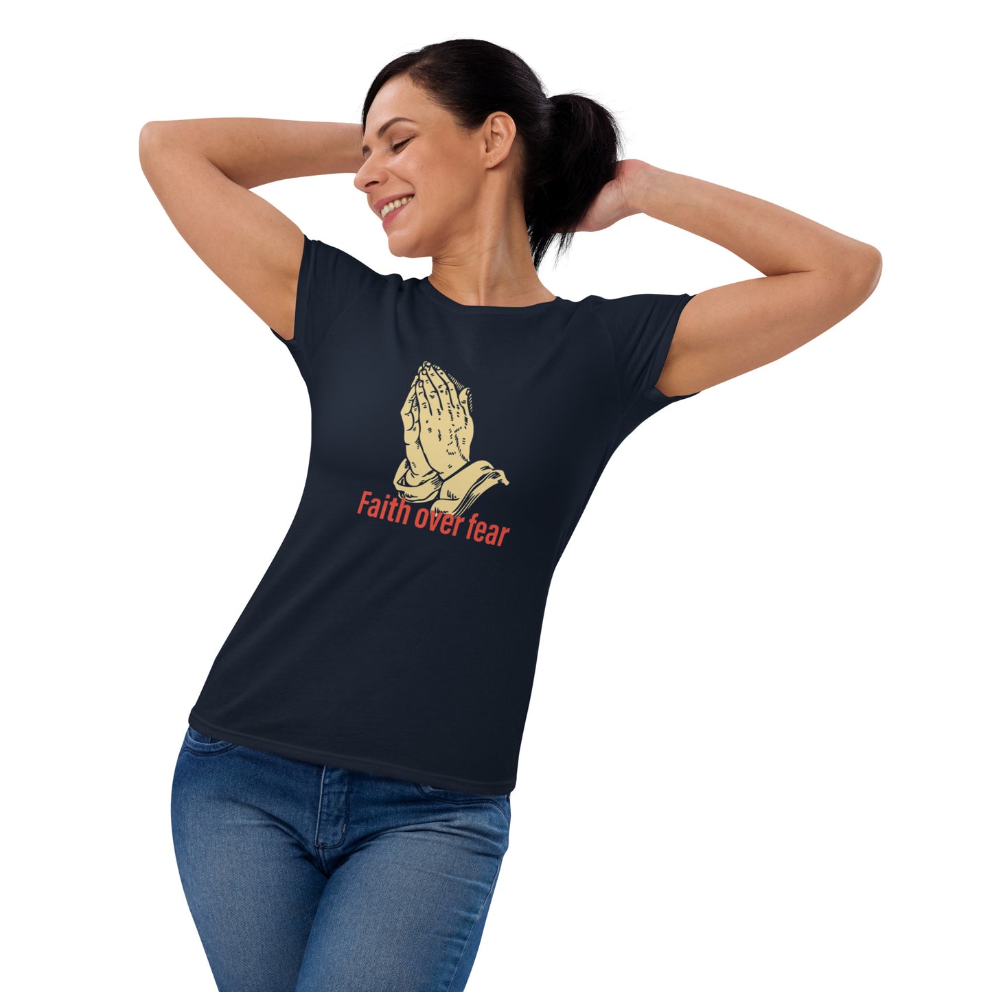 Faith over fear Women's short sleeve t-shirt