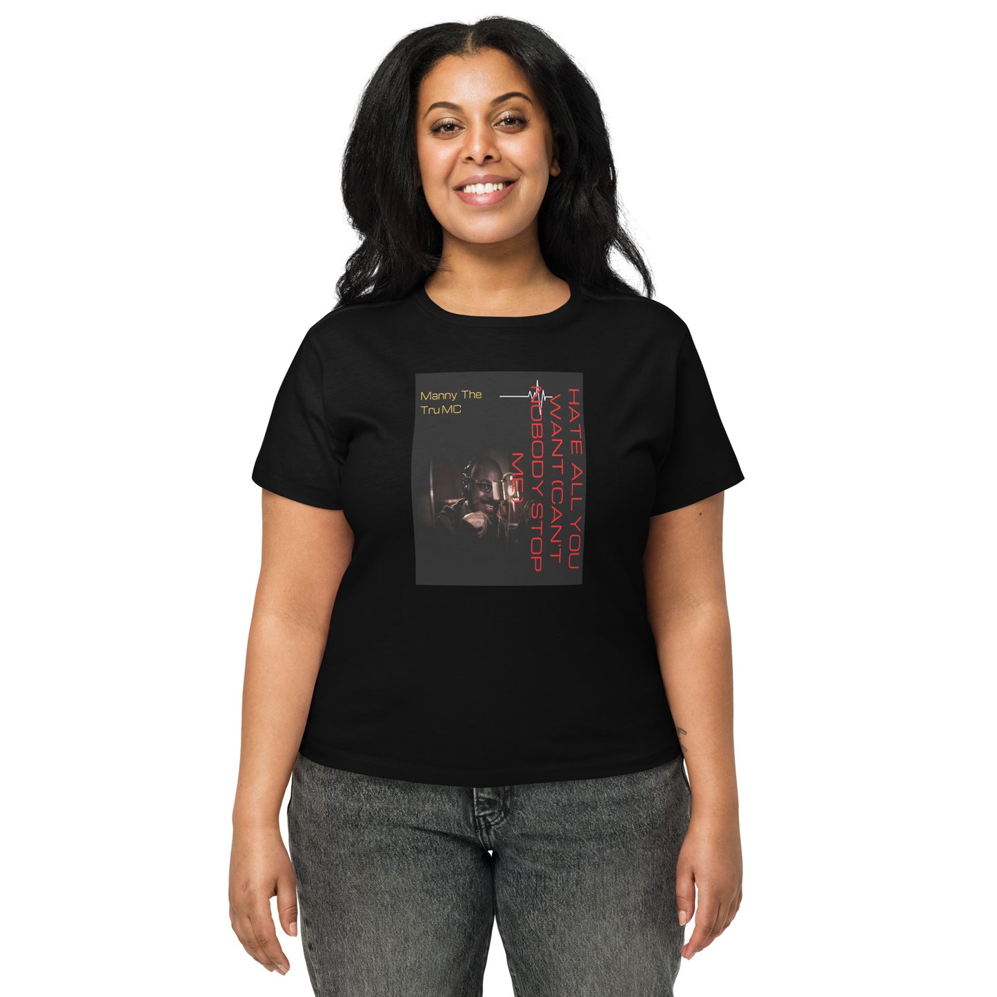 Hate all you want (Can't nobody stop me Women’s high-waisted t-shirt