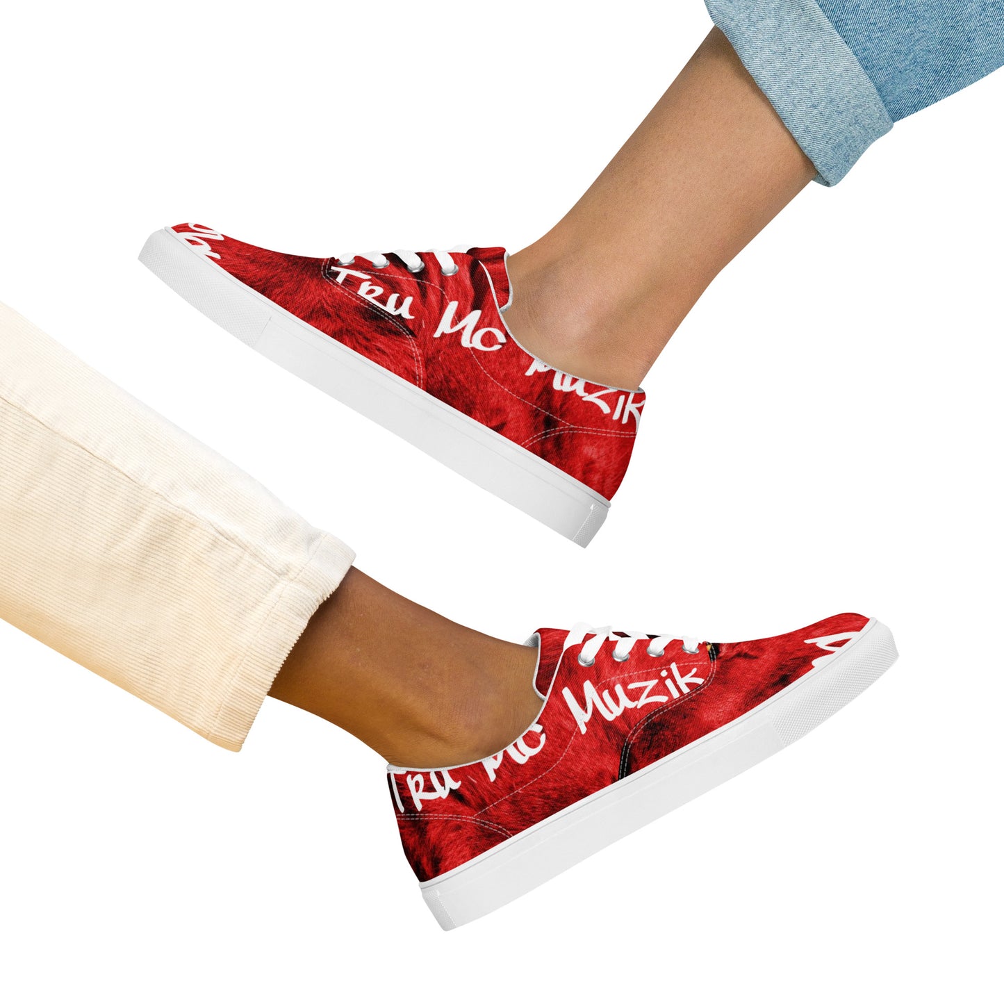 TRU MC MUZIK Women’s lace-up canvas shoes