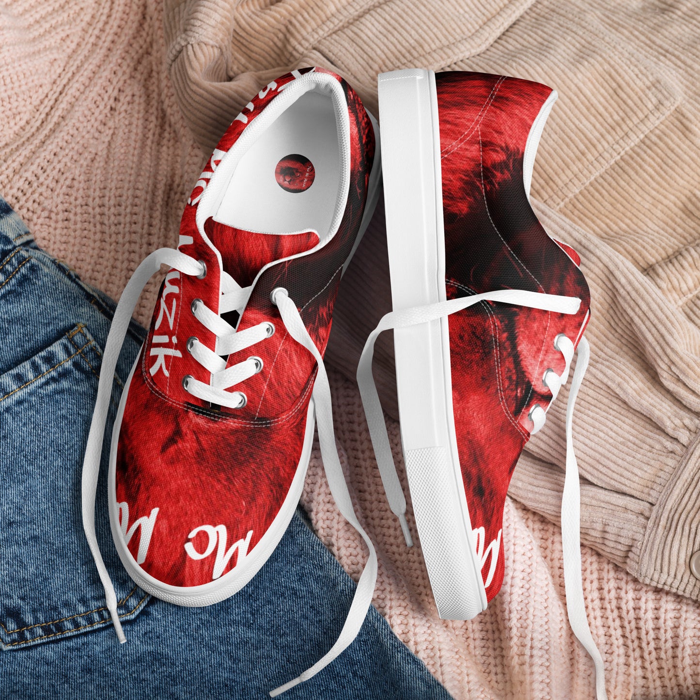 TRU MC MUZIK Women’s lace-up canvas shoes