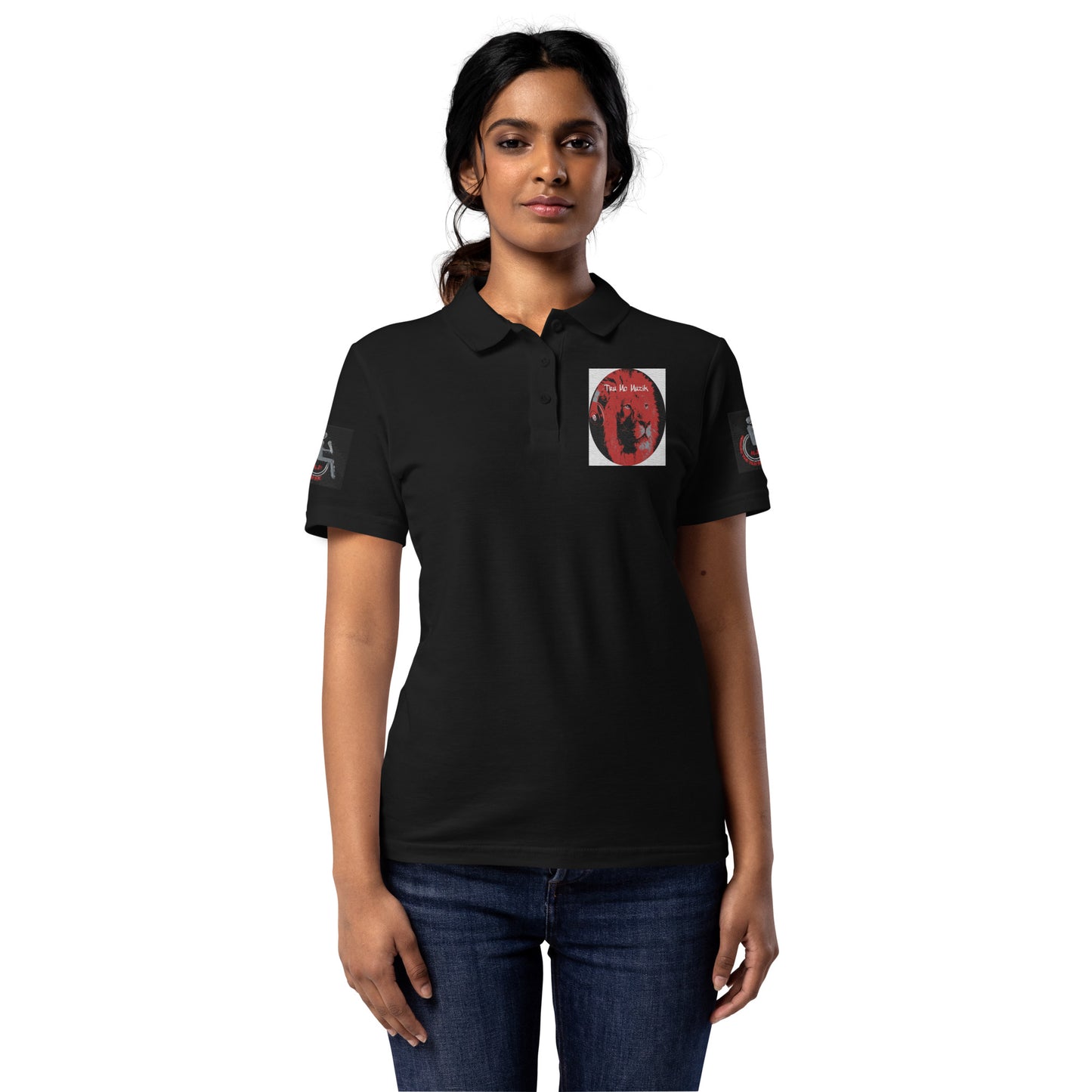 TRU MC MUZIK Women’s pique polo shirt