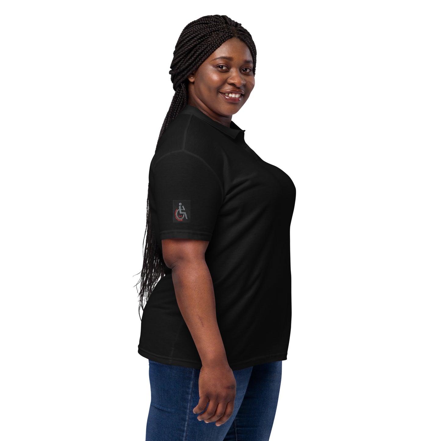TRU MC MUZIK Women’s pique polo shirt