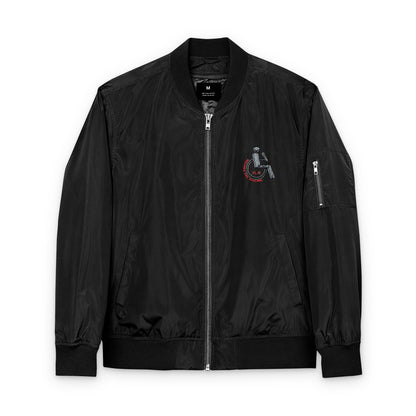 Eco-Friendly Embroidered Bomber Jacket, Sustainable Fashion, Casual Streetwear, Perfect Gift, Earth Day Apparel