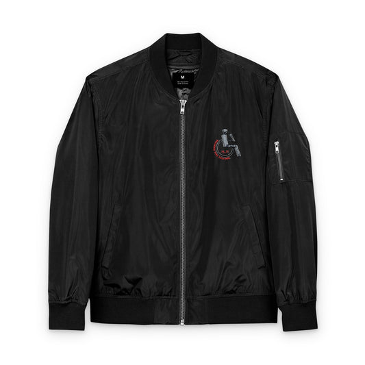 Eco-Friendly Embroidered Bomber Jacket, Sustainable Fashion, Casual Streetwear, Perfect Gift, Earth Day Apparel