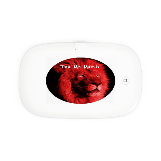 Tru MC Muzik UV Phone Sanitizer & Wireless Charging Pad - Red Lion Design
