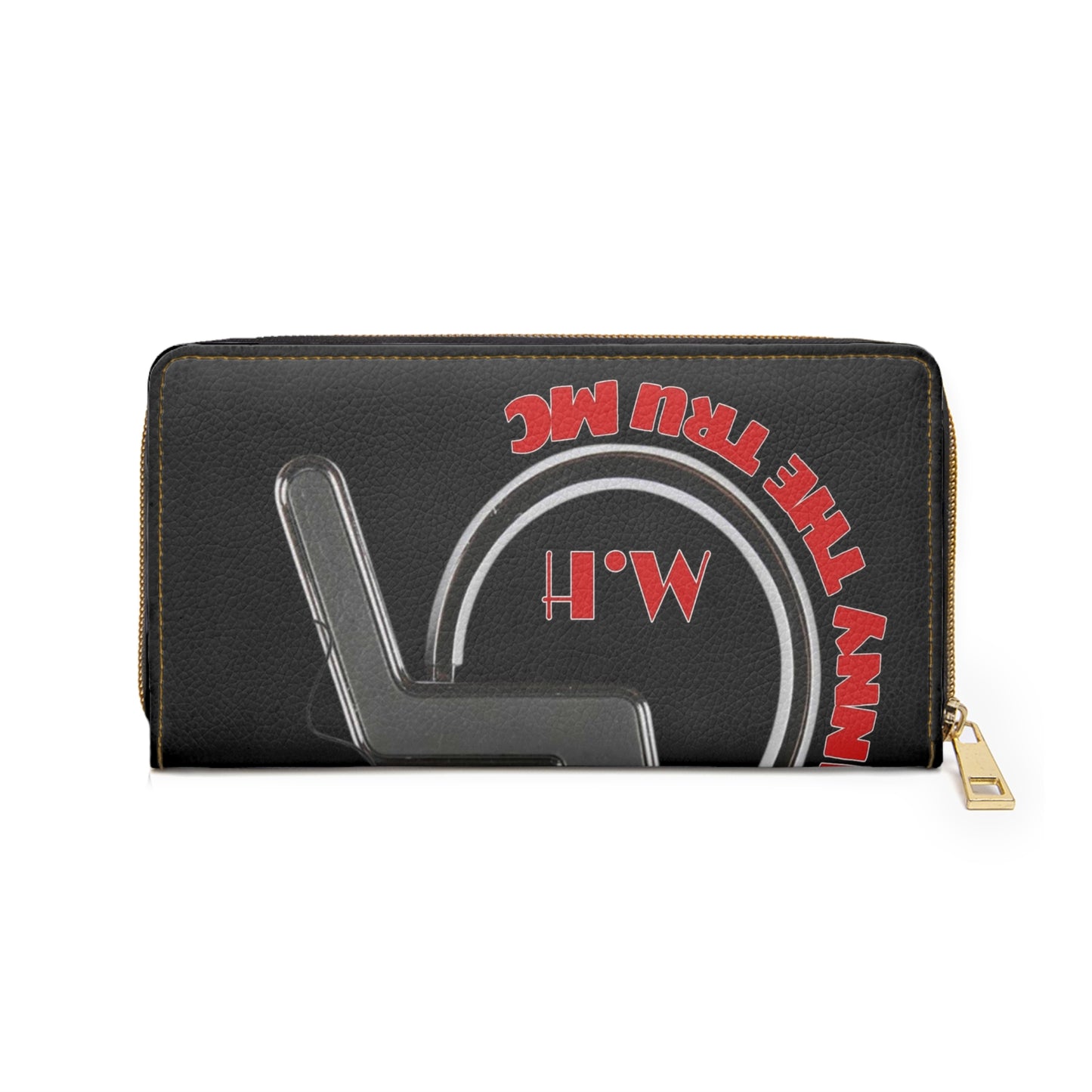 Stylish Zipper Wallet with Microphone Graphic - Perfect for Musicians & Music Lovers