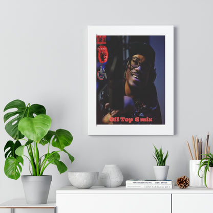 Framed Vertical Poster - Off Top G Mix - Hip-Hop Art Print for Music Lovers
