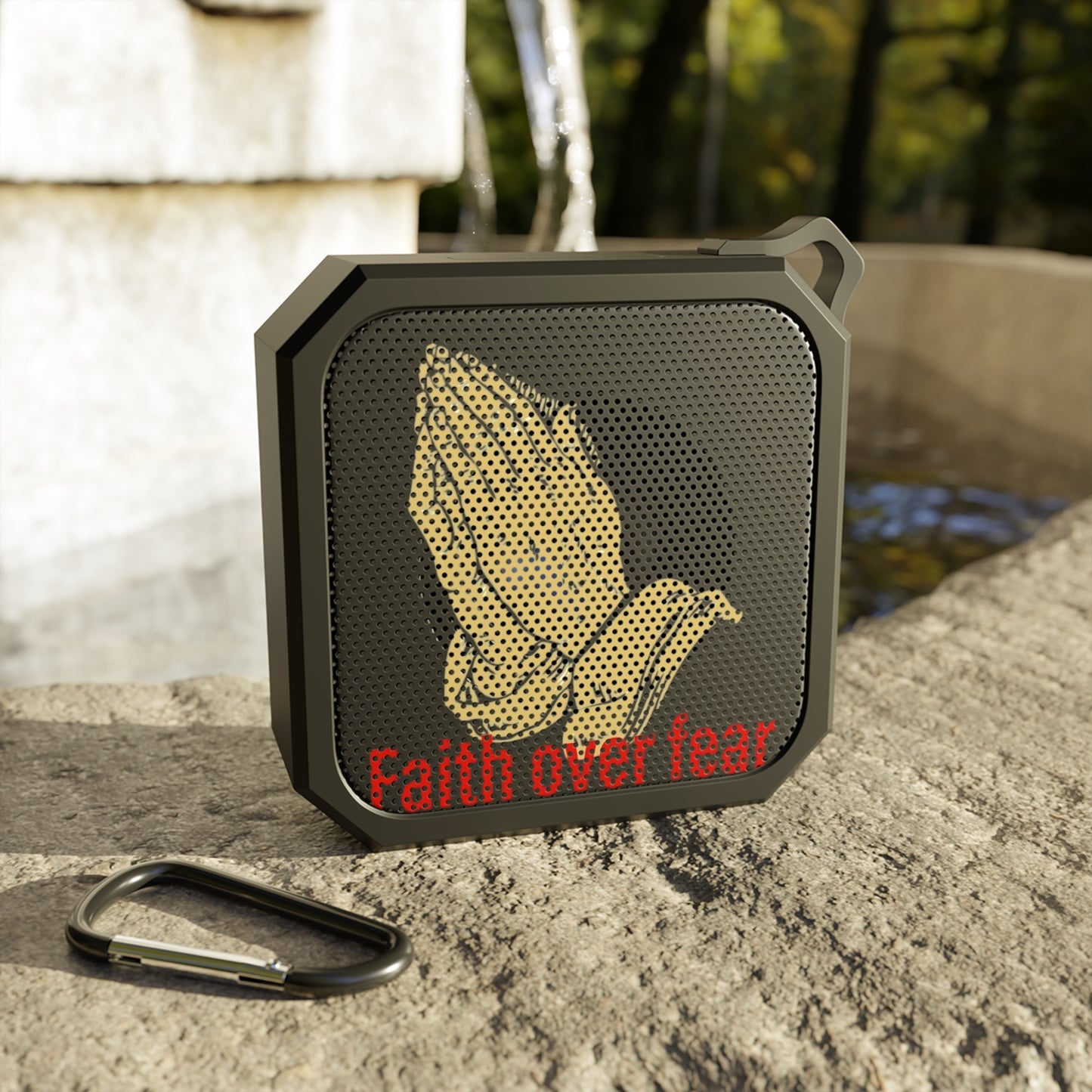 Waterproof Bluetooth Speaker with Inspirational Design | Perfect for Outdoors, Camping, Hiking, Gift Idea, Music Lover
