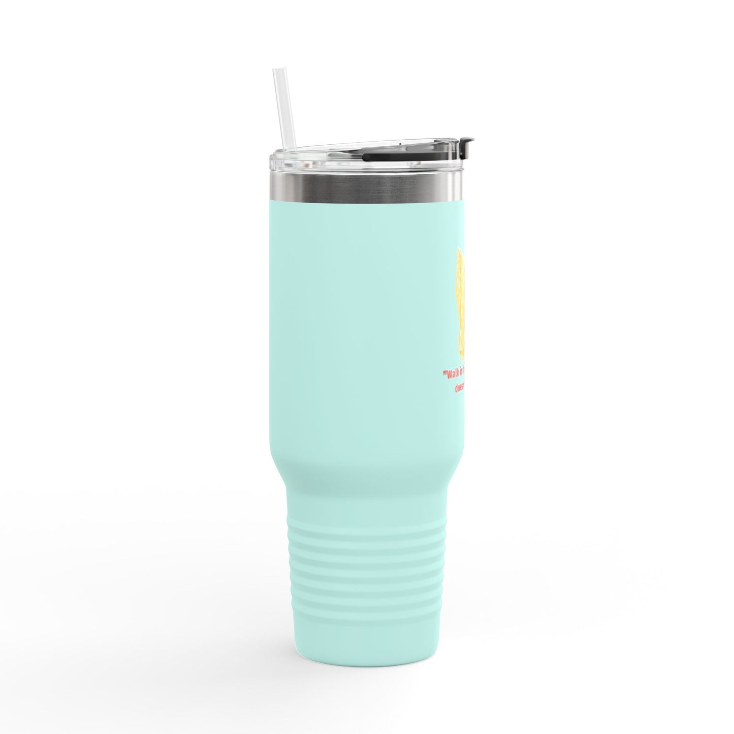 Inspirational Insulated Travel Mug | Faith-Driven Drinkware | Perfect Gift for Travel Lovers | 40oz Tumbler for Coffee, Tea, Work, Hiking