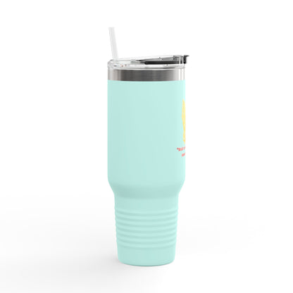 Inspirational Insulated Travel Mug | Faith-Driven Drinkware | Perfect Gift for Travel Lovers | 40oz Tumbler for Coffee, Tea, Work, Hiking