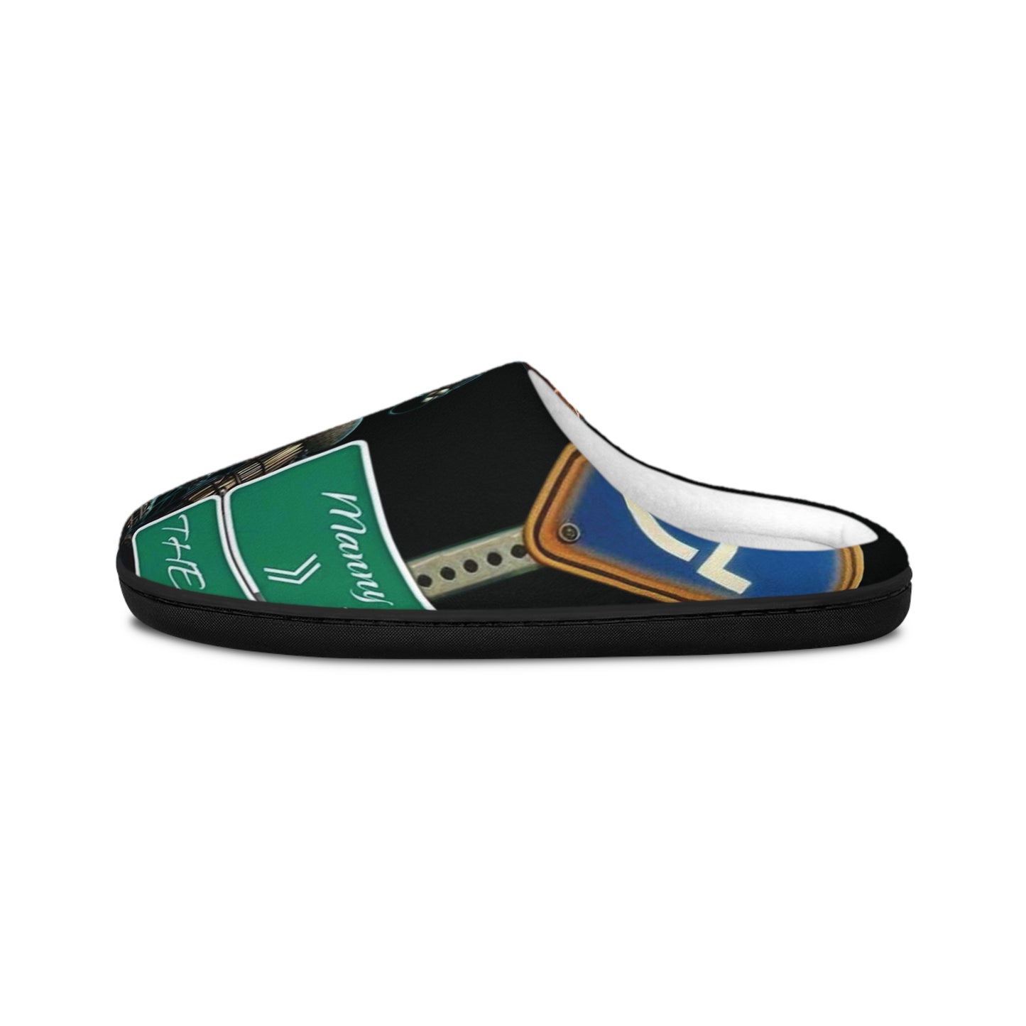 Men's Cozy Graphic Slippers – Retro Gaming Design