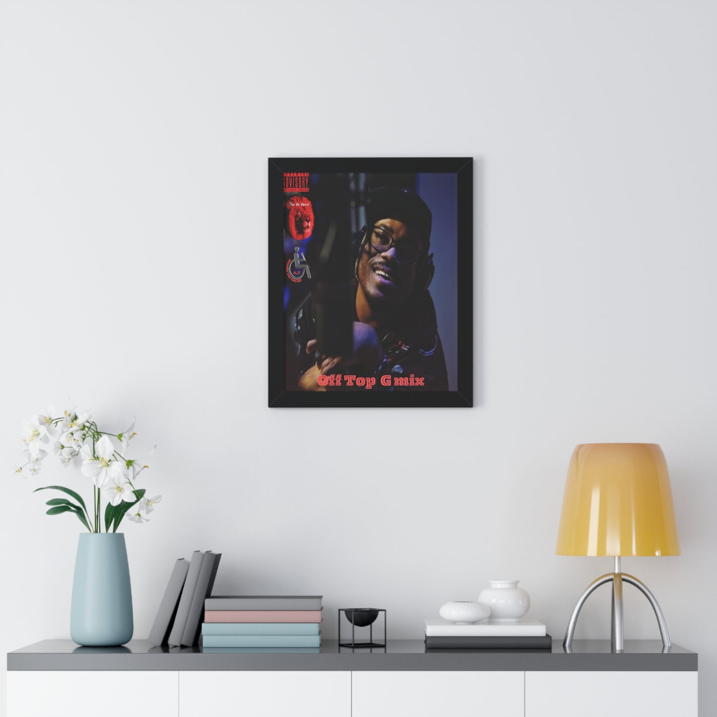 Framed Vertical Poster - Off Top G Mix - Hip-Hop Art Print for Music Lovers