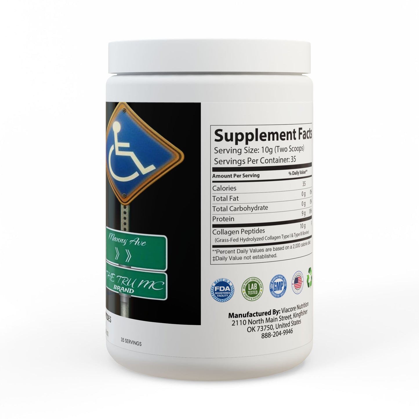 Collagen Peptides Type I & III Supplement (350g, 12.3oz)