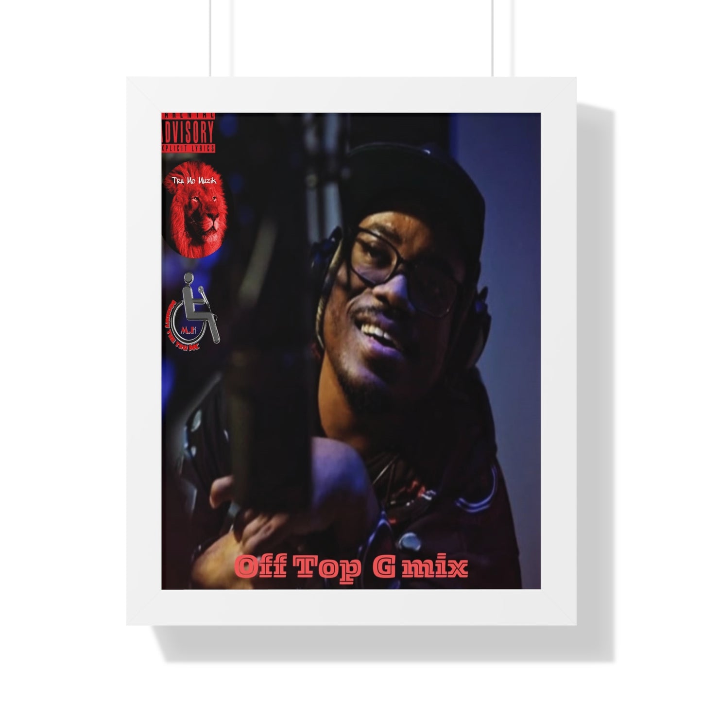 Framed Vertical Poster - Off Top G Mix - Hip-Hop Art Print for Music Lovers
